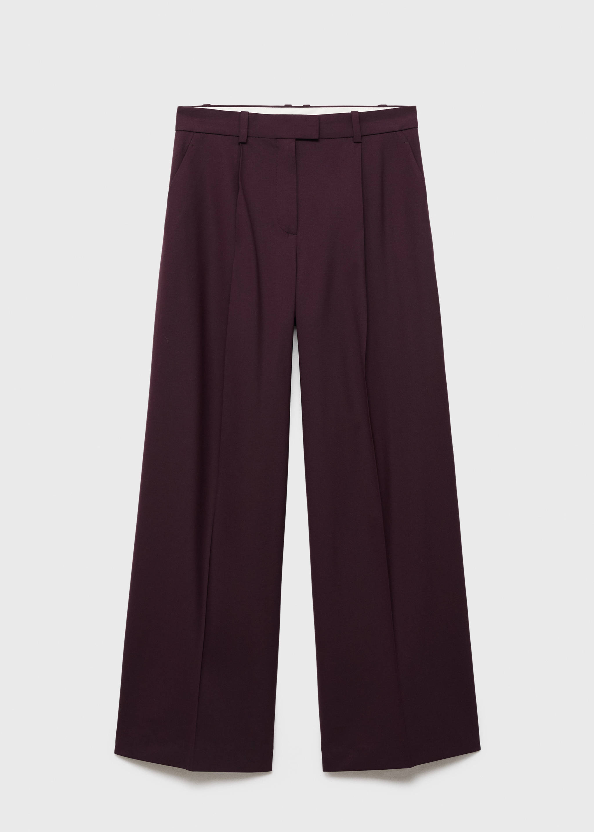 Straight wool suit trousers - Article without model