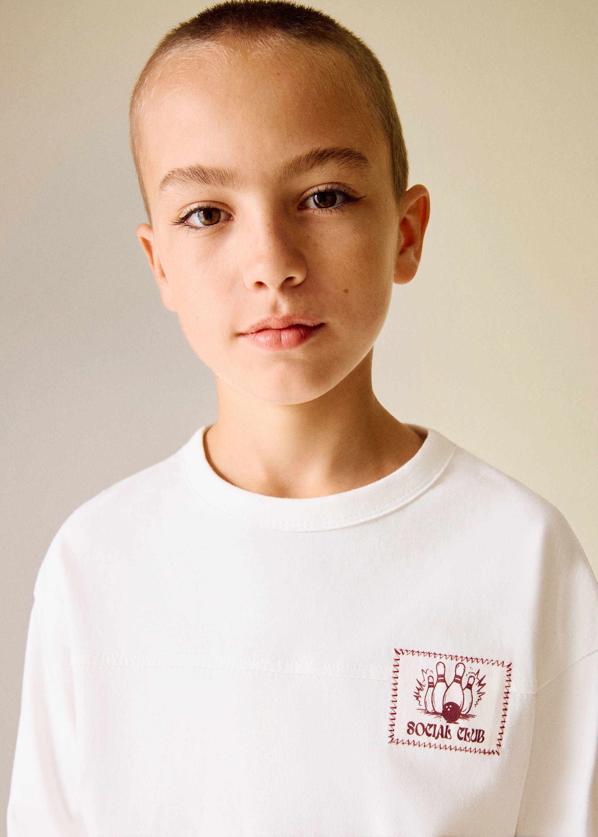 Printed cotton-blend T-shirt - Details of the article 1