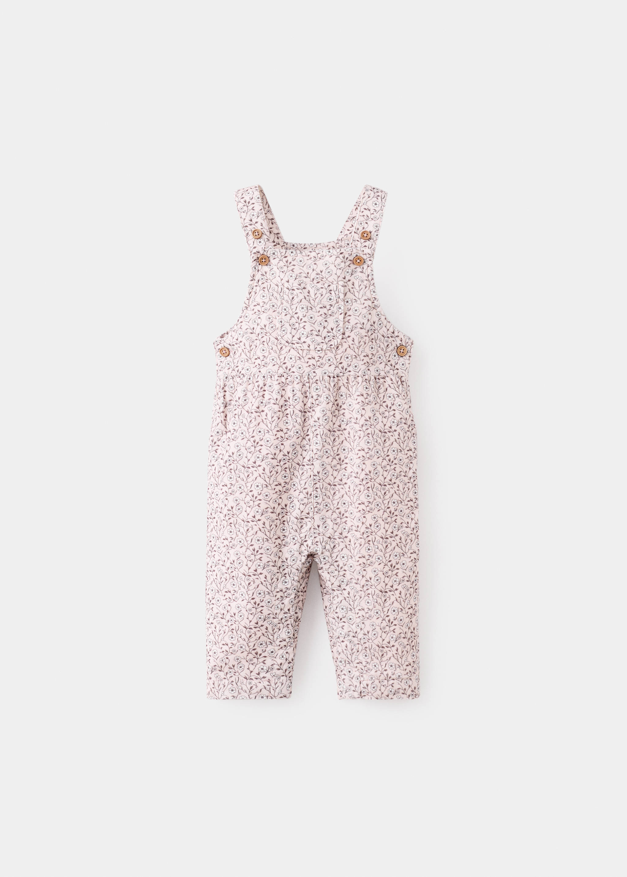 Corduroy floral dungarees - Article without model