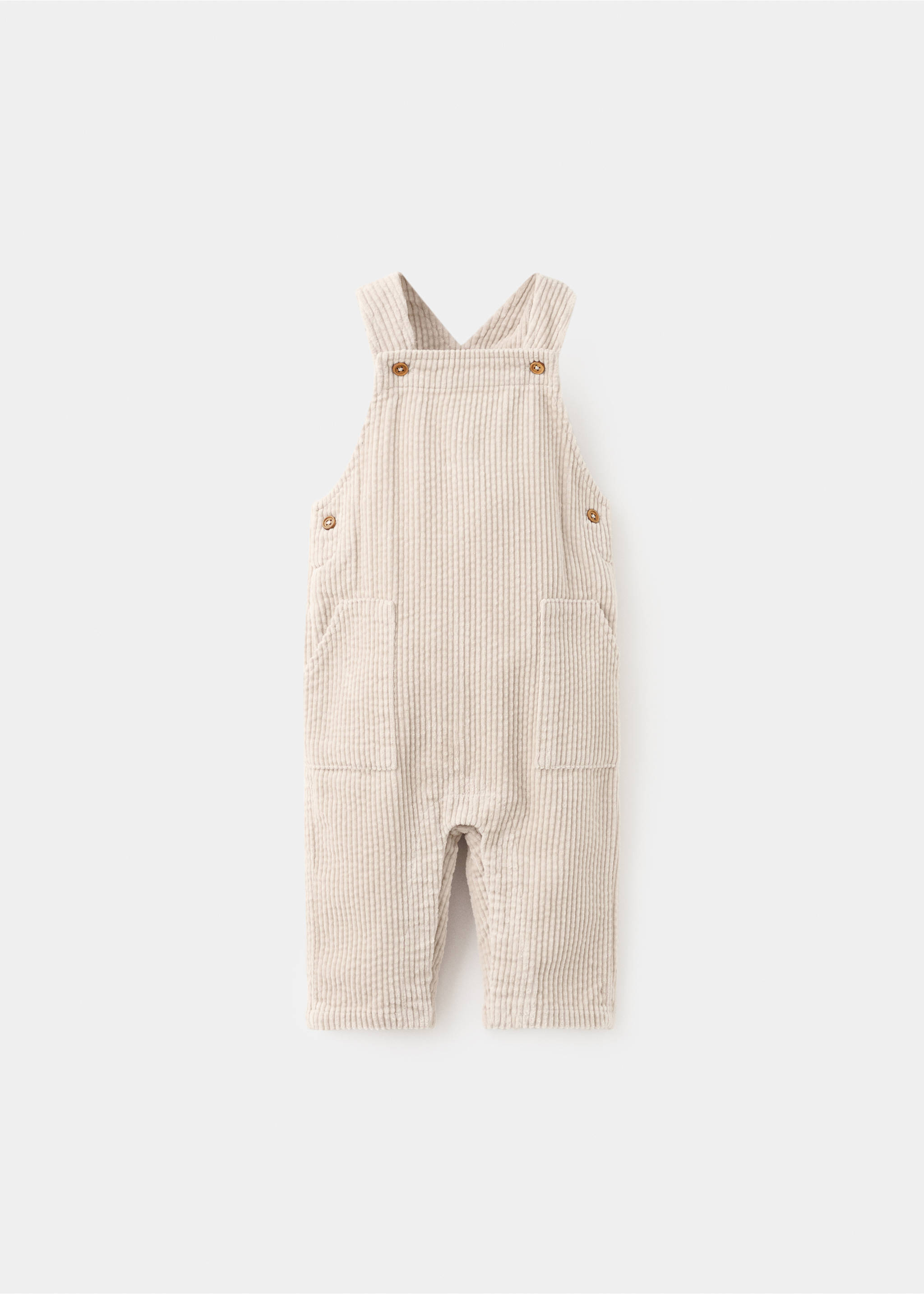 Long corduroy dungarees - Article without model, Sand. Ref: 17006733-00.