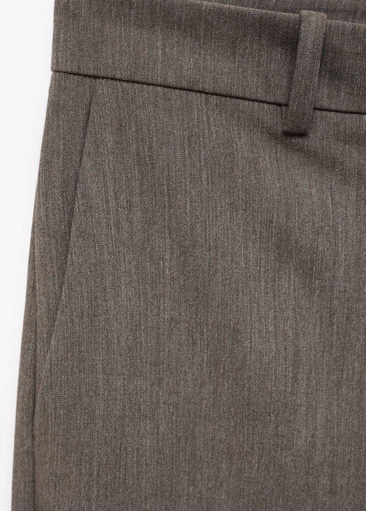 Mid-rise flare trousers — Grey