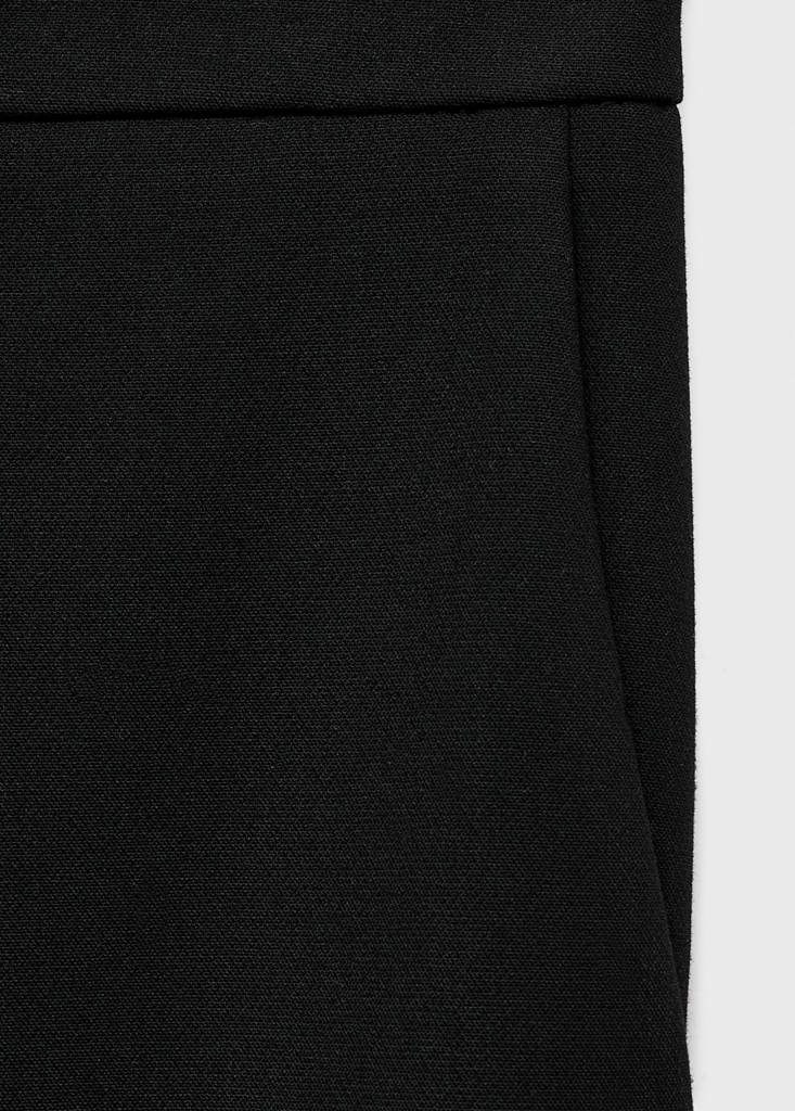 Mid-rise flare trousers — Black