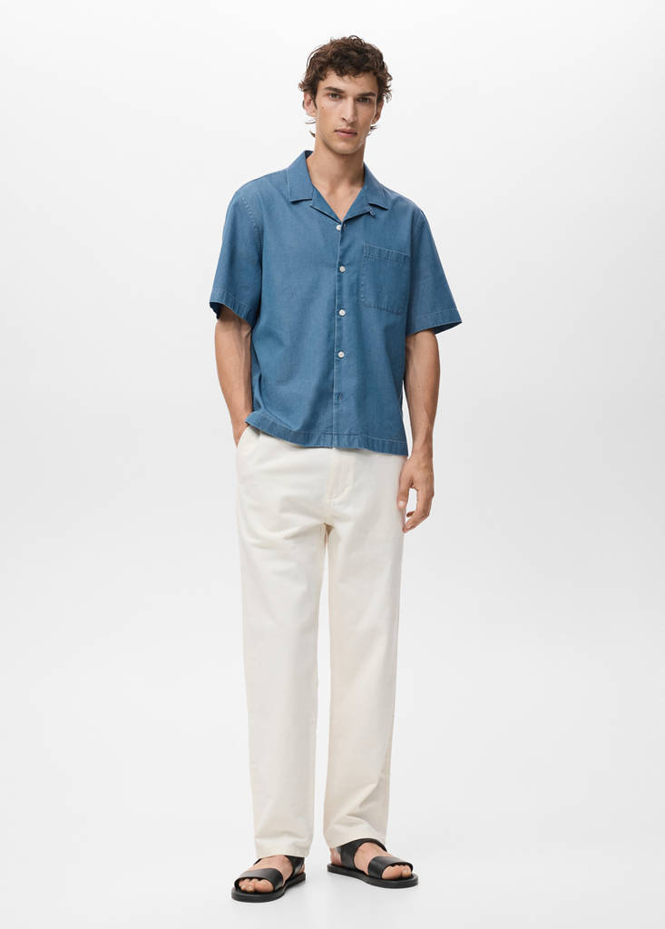 100% cotton denim shirt