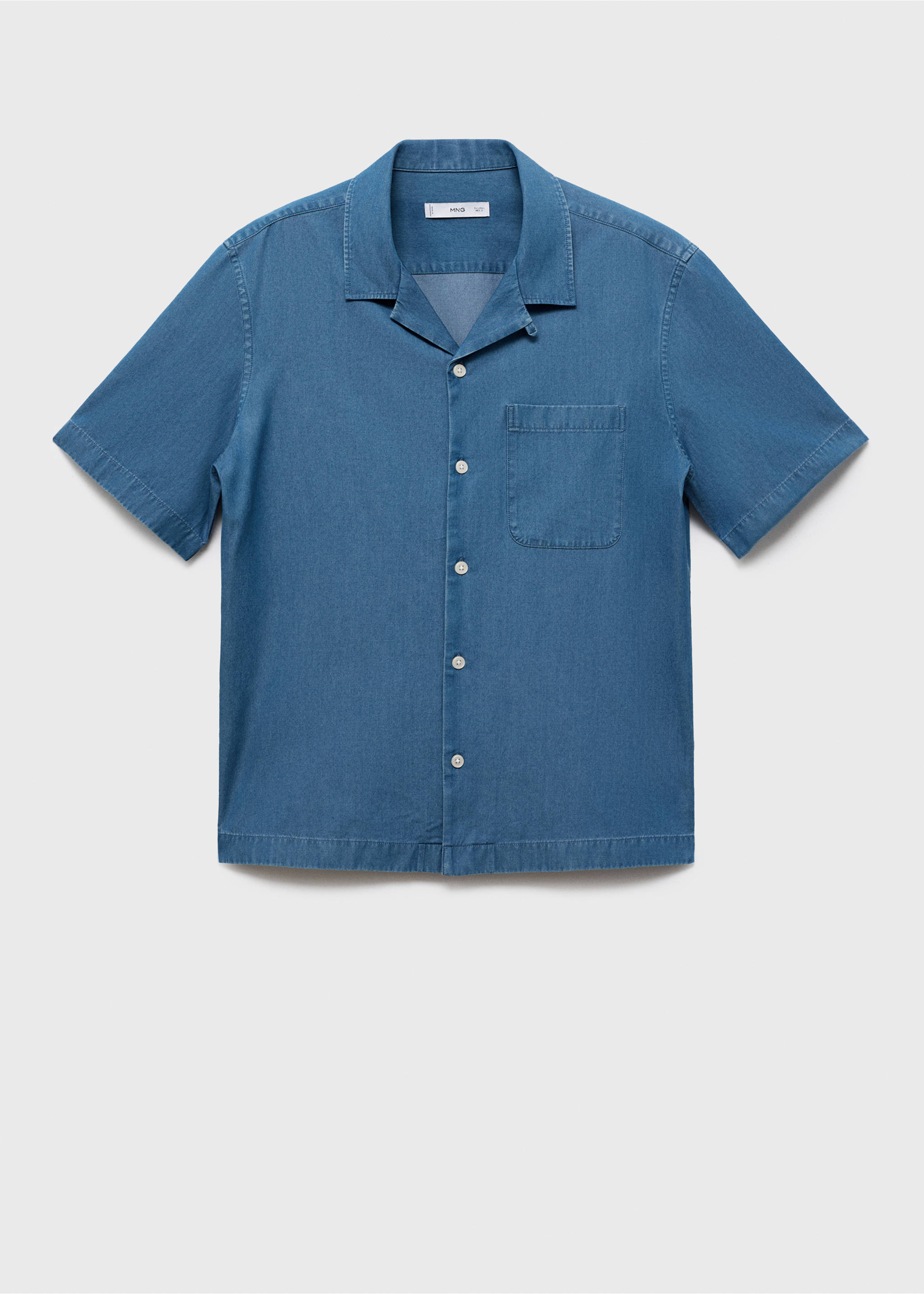 Camisa vaquera 100% algodón - Artículo sin modelo, Azul indigo. Ref: 17006742-00.
