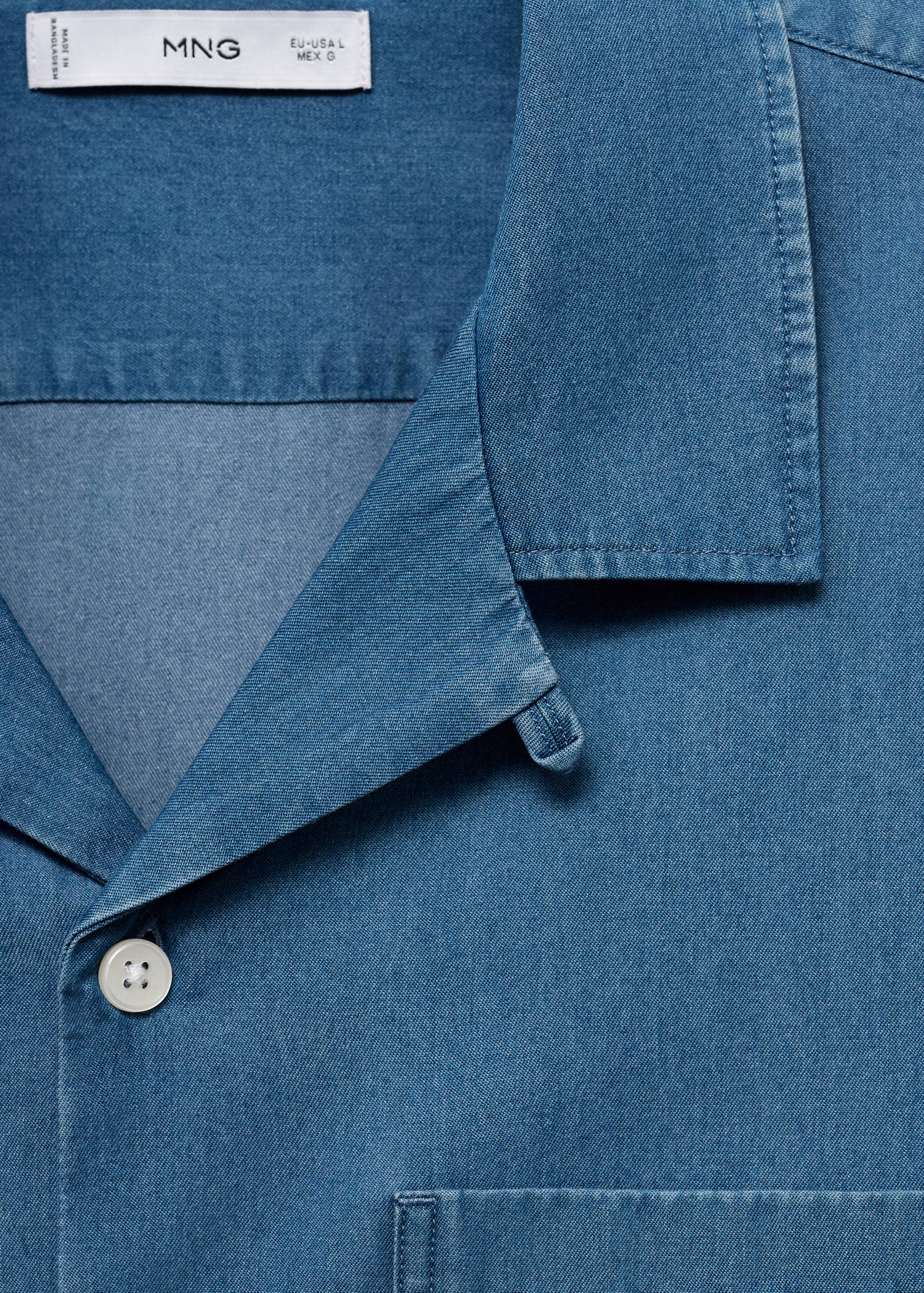 100% cotton denim shirt - Details of the article 8