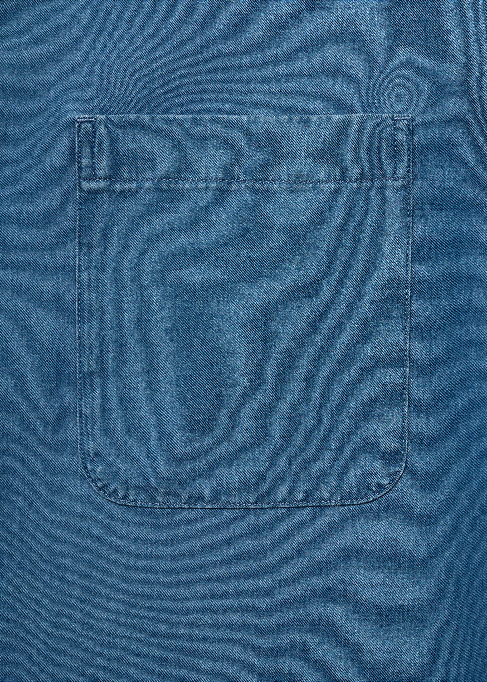 Camisa vaquera 100% algodón - Detalle del artículo 0, Azul indigo. Ref: 17006742-00.