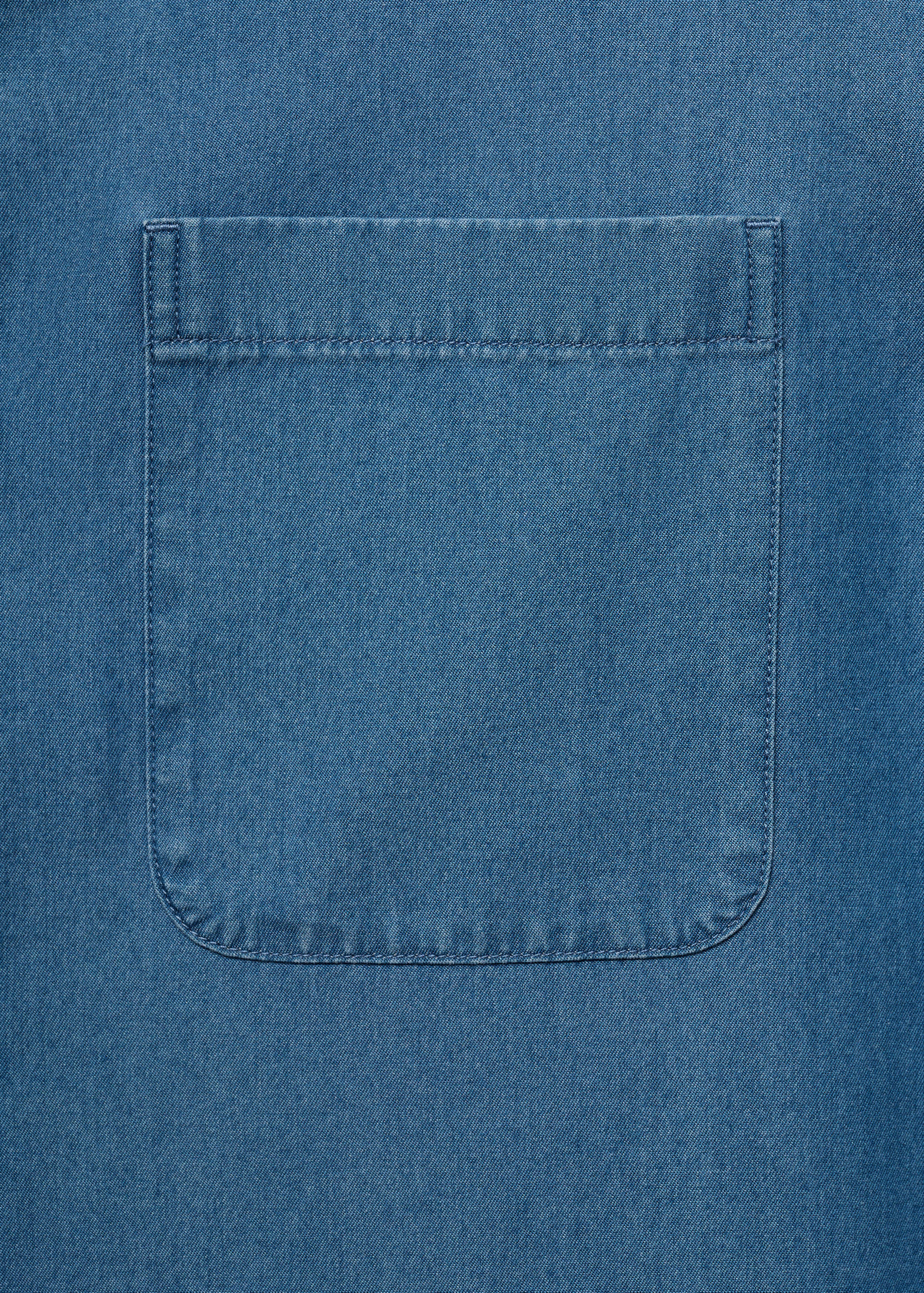 100% cotton denim shirt - Details of the article 0