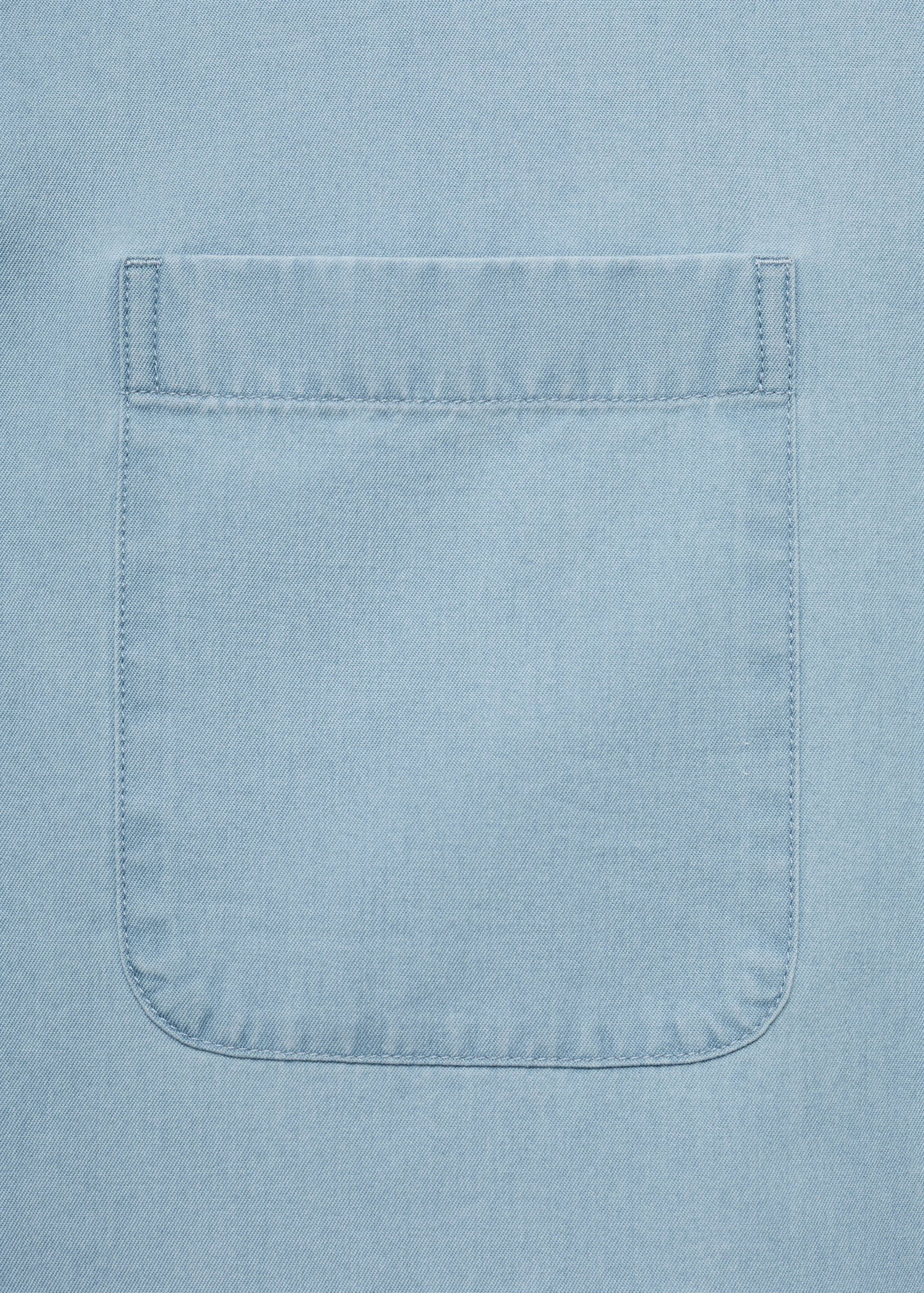 100% cotton denim shirt - Details of the article 0