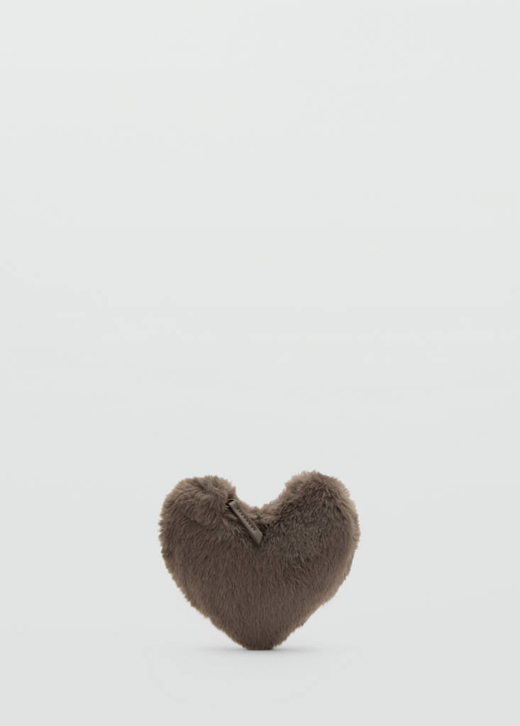 MANGO KIDS - Sac en forme de caur effet fourrure marron moyen - Taille unique - Fille