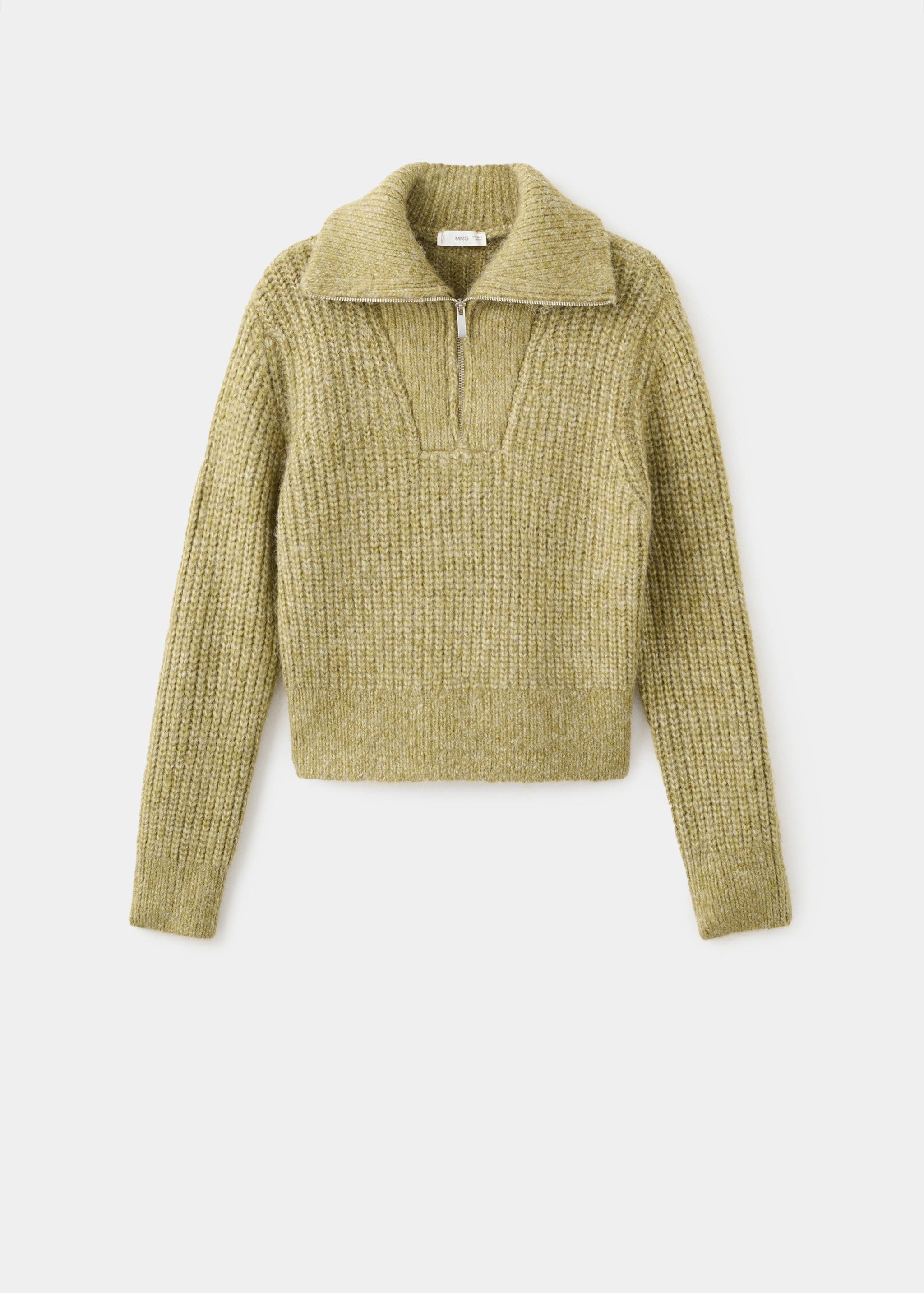 Knitted sweater with perkins neck - Article without model