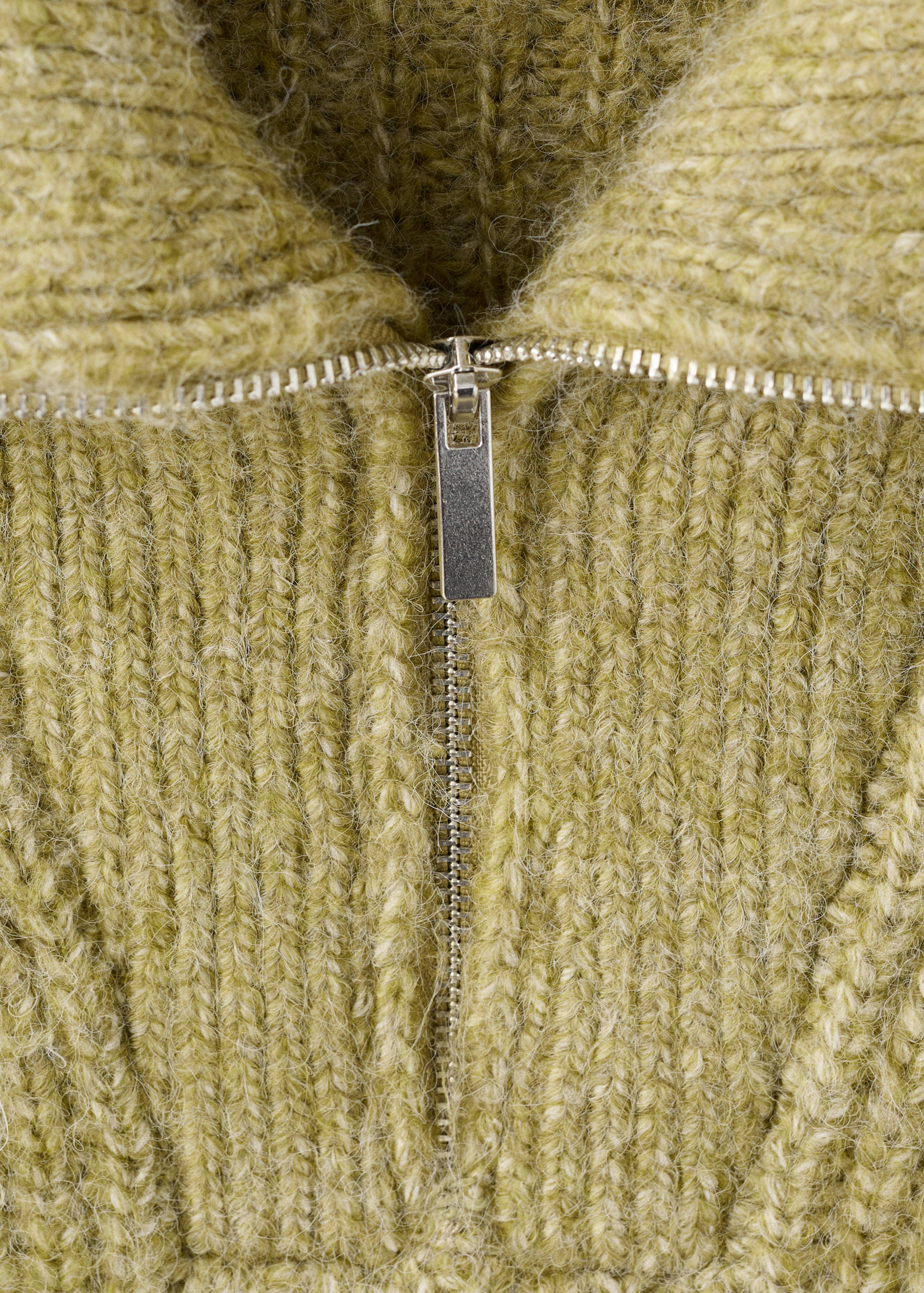 Knitted sweater with perkins neck - Details of the article 8