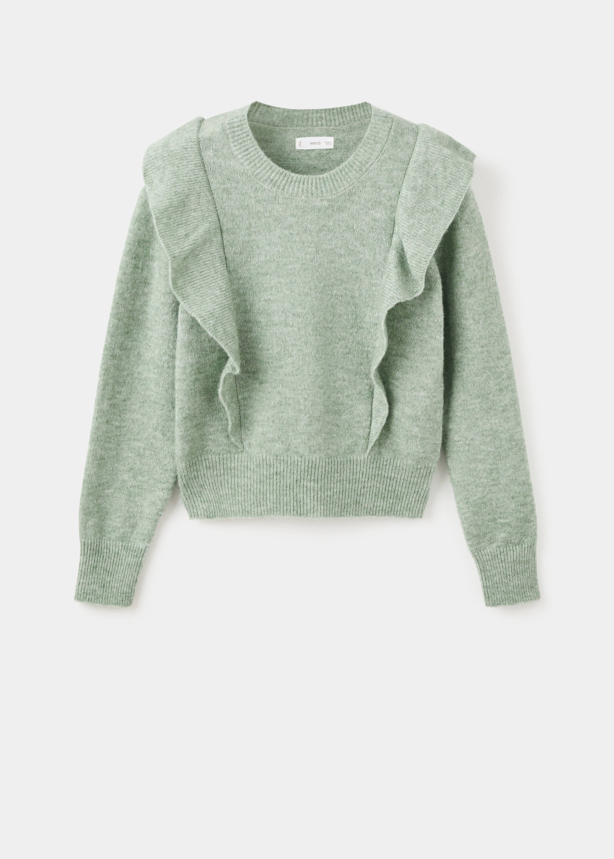 Трикотажный джемпер с воланами - Изделие без модели