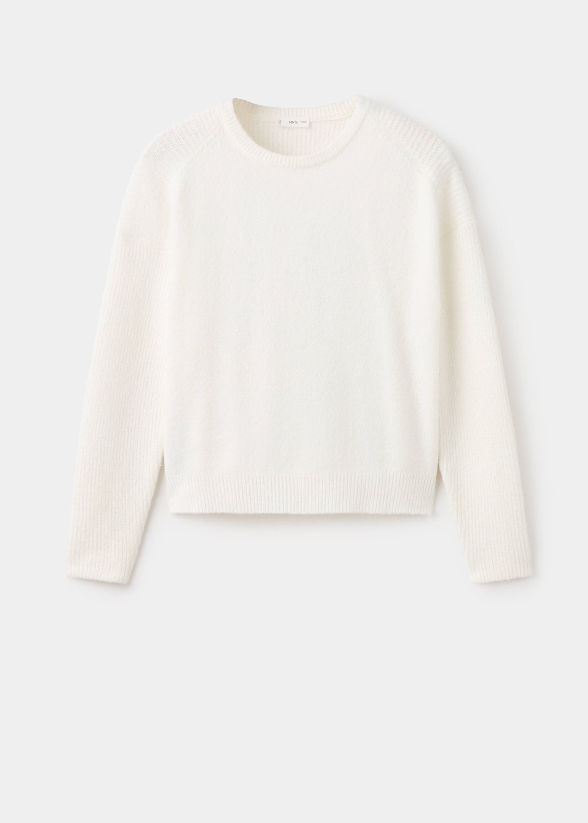 Вязаный джемпер с длинными рукавами - Изделие без модели