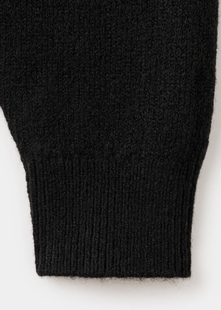 Sweater with open back — Black