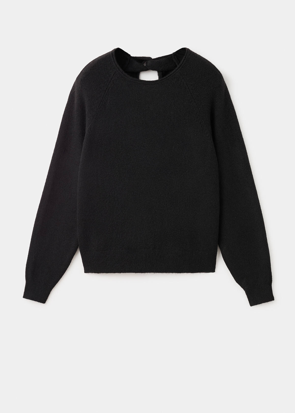 Sweater with open back — Black