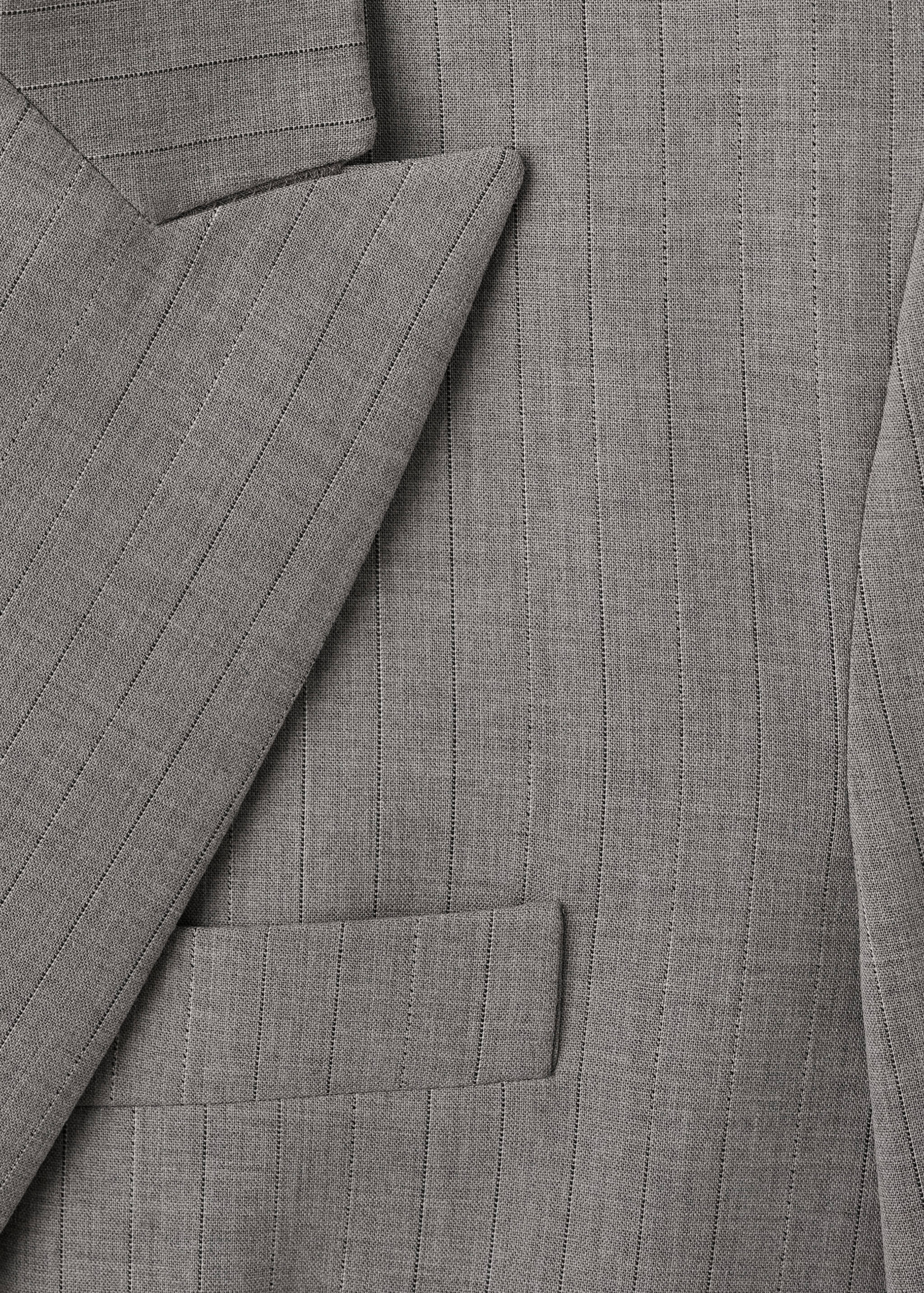 Double-breasted wool blend blazer - Details of the article 0
