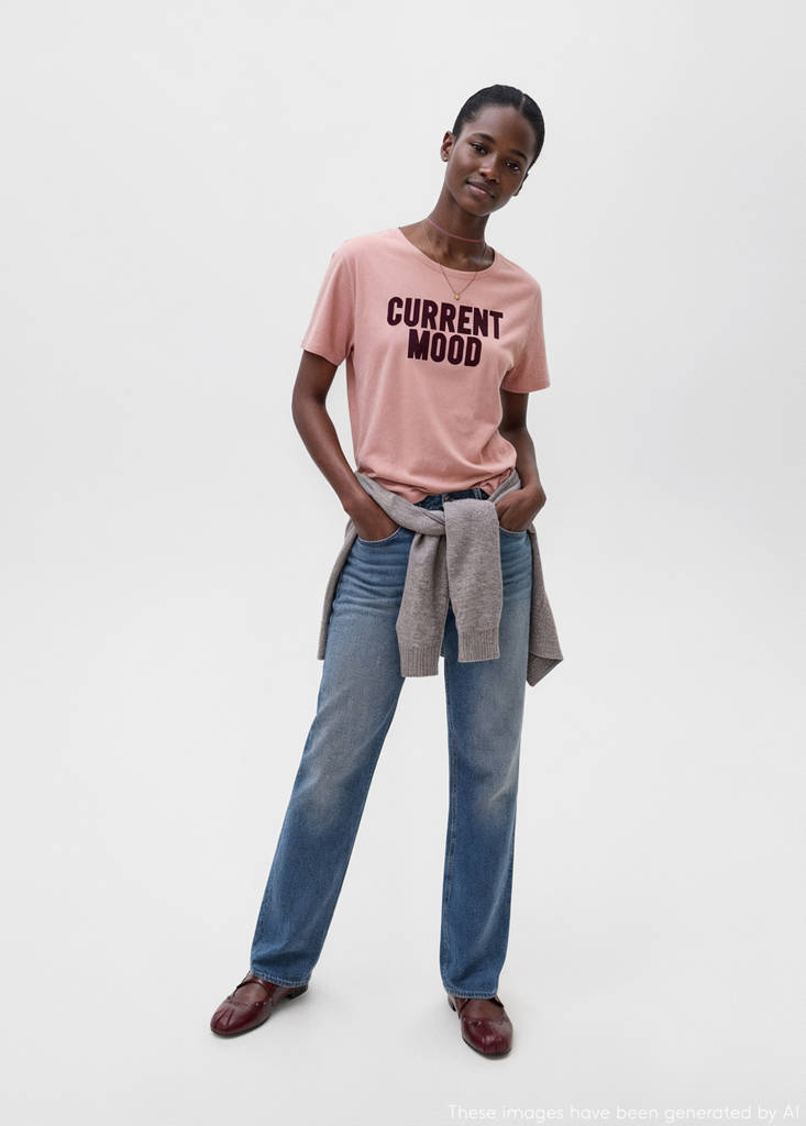 Short-sleeved printed t-shirt — Pink