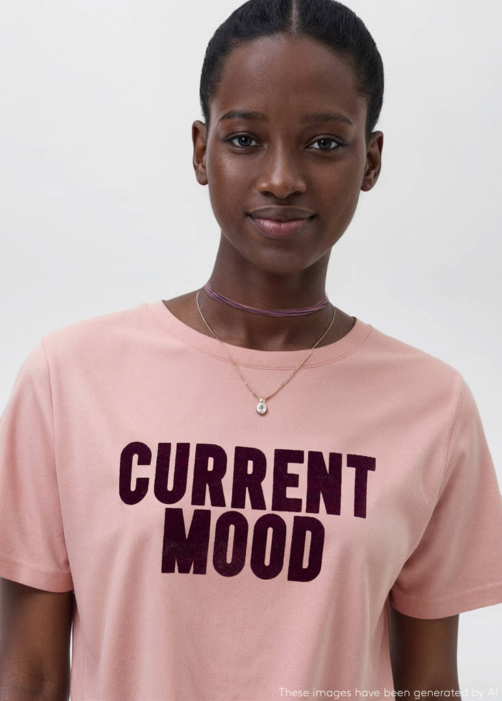 Short-sleeved printed t-shirt — Pink