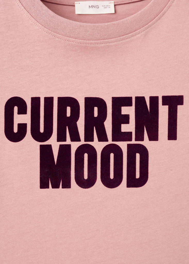 Short-sleeved printed t-shirt — Pink