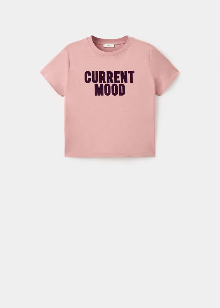 Short-sleeved printed t-shirt — Pink