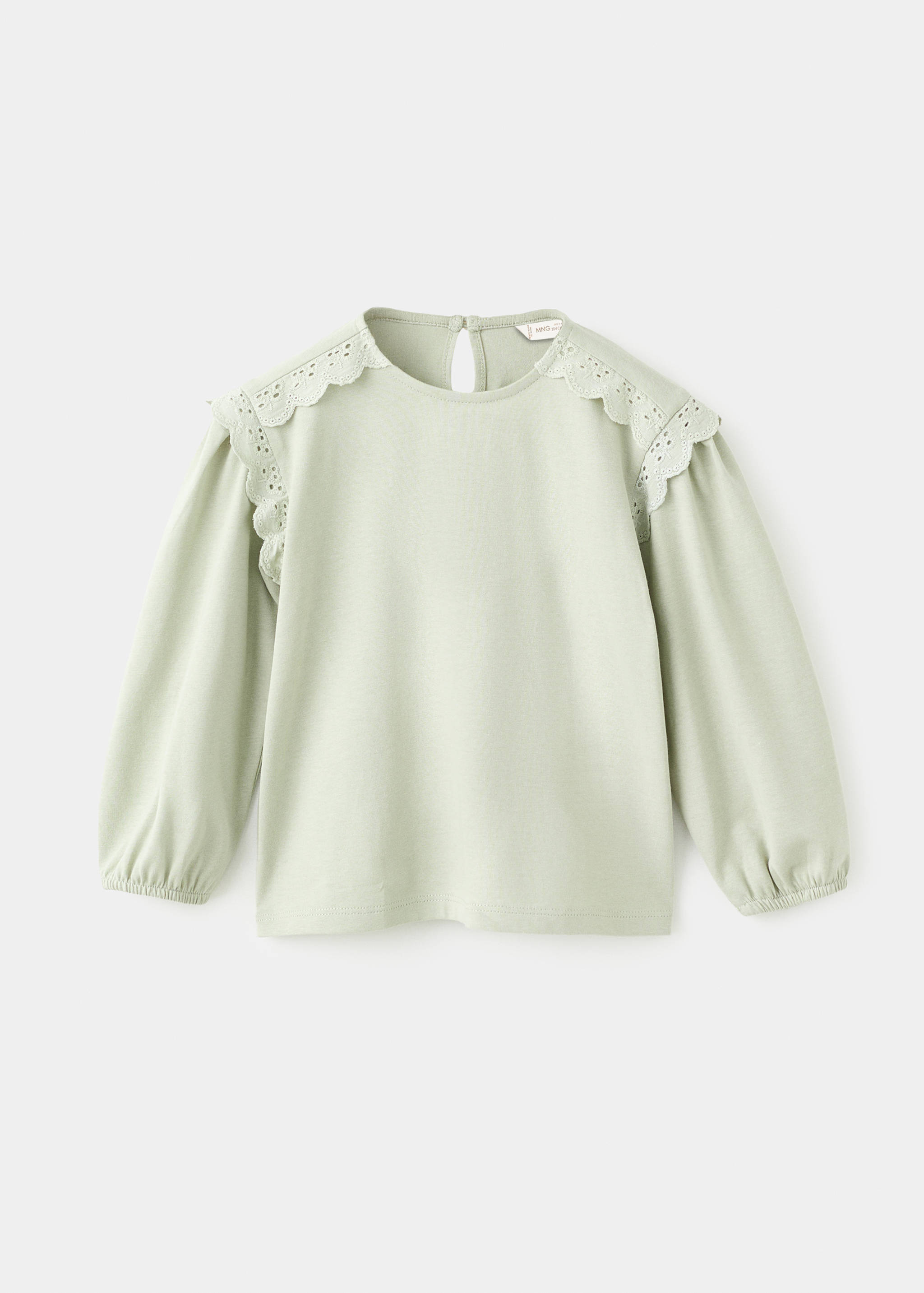 T-shirt with lace details - Article without model