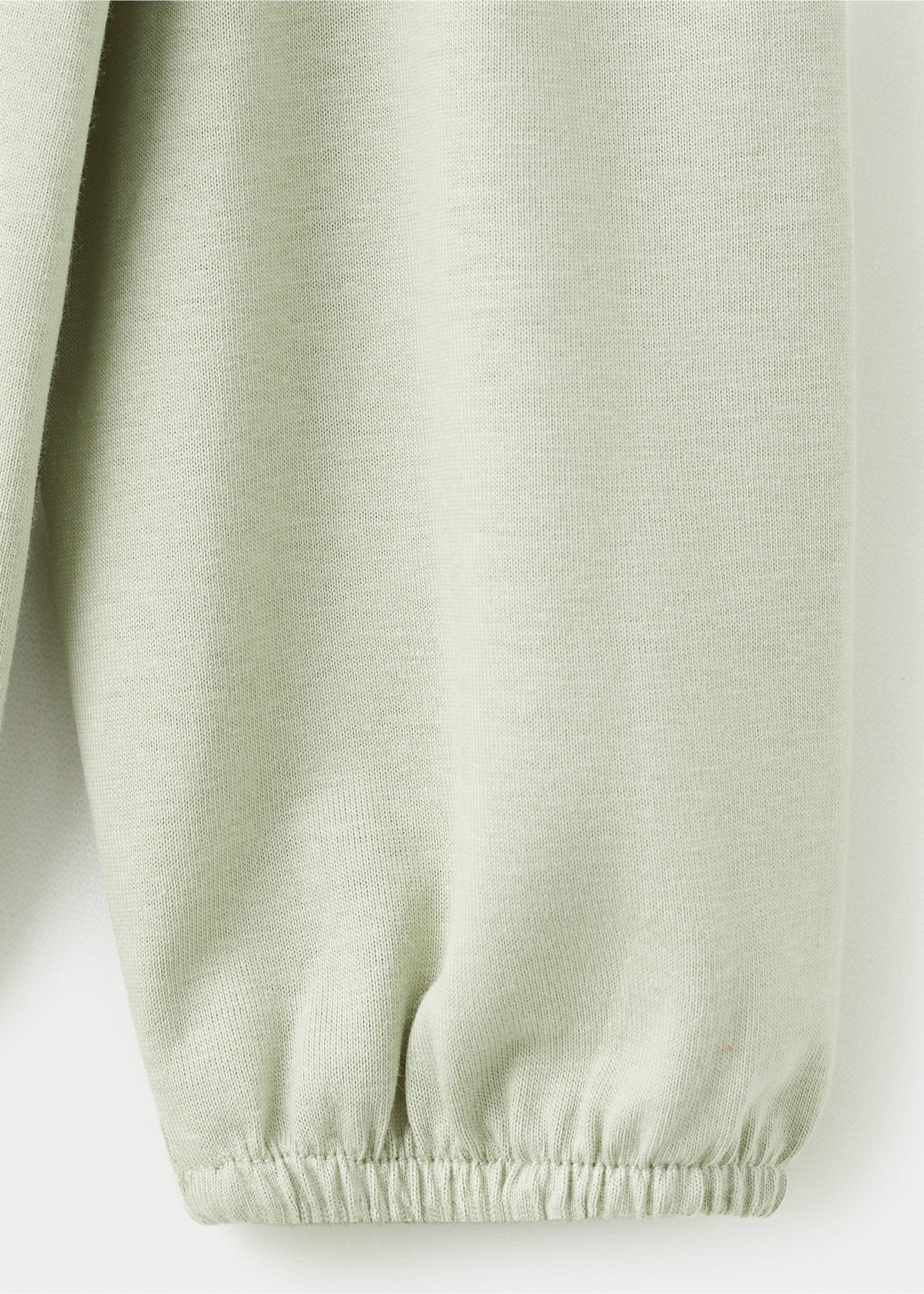 T-shirt with lace details - Details of the article 8, Pastel Green. Ref: 17007772-00.