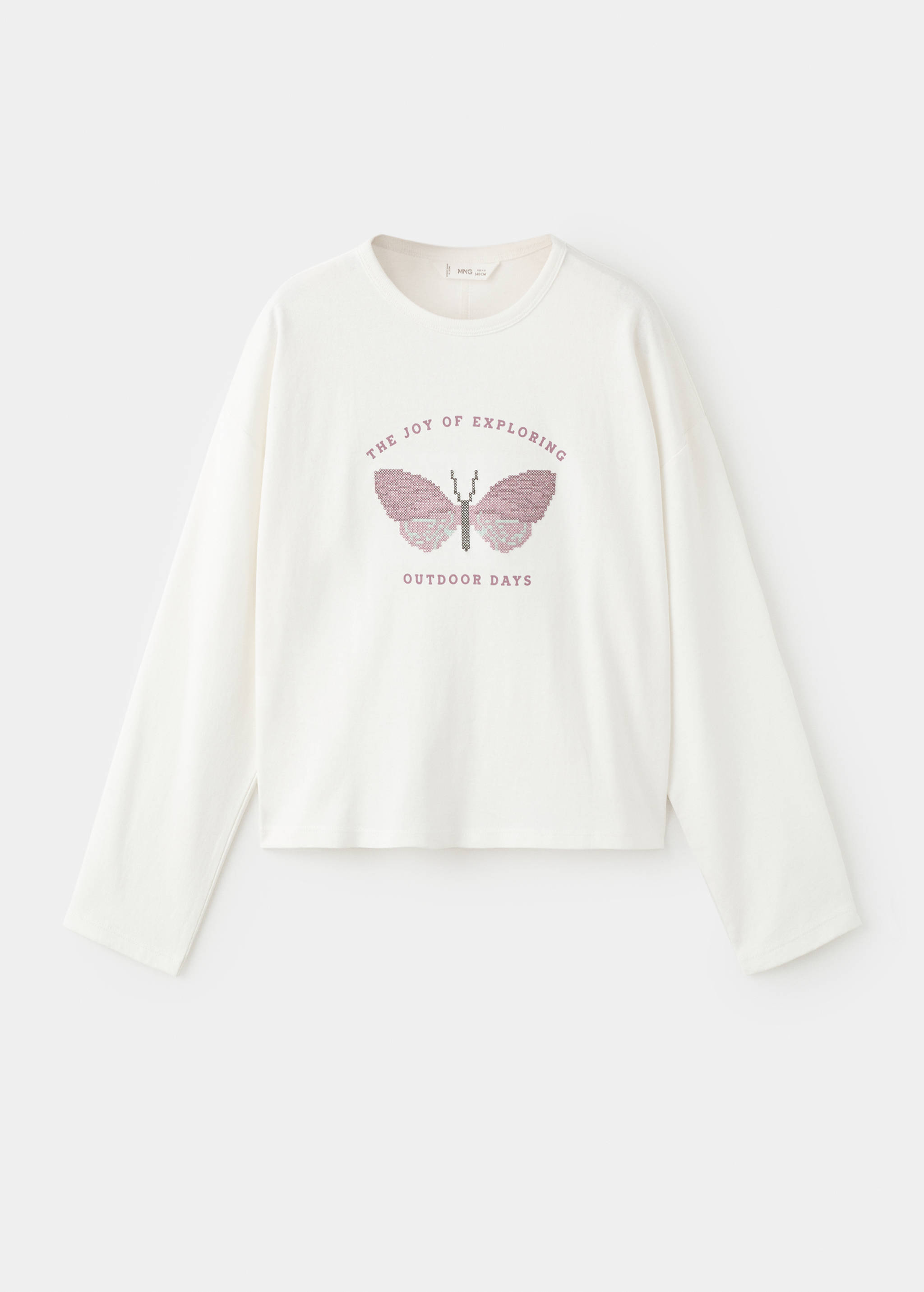 تيشرت قطني ممزوج مطبوع - منتج دون نموذج