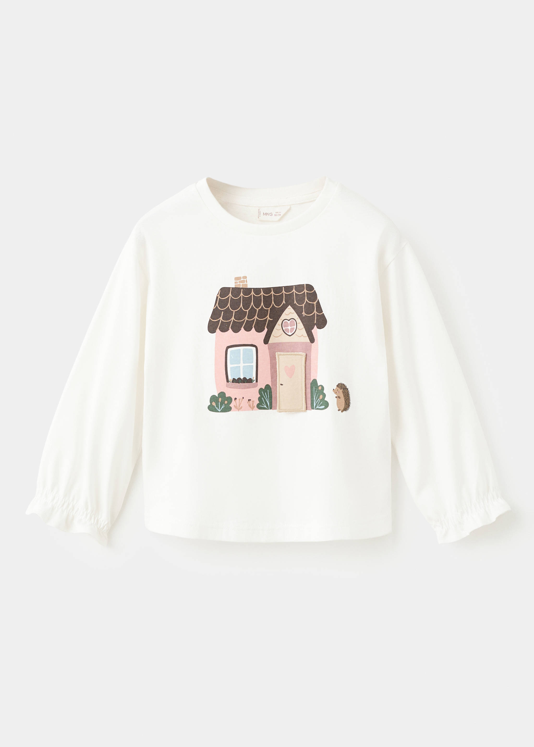 Printed cotton-blend t-shirt - Article without model