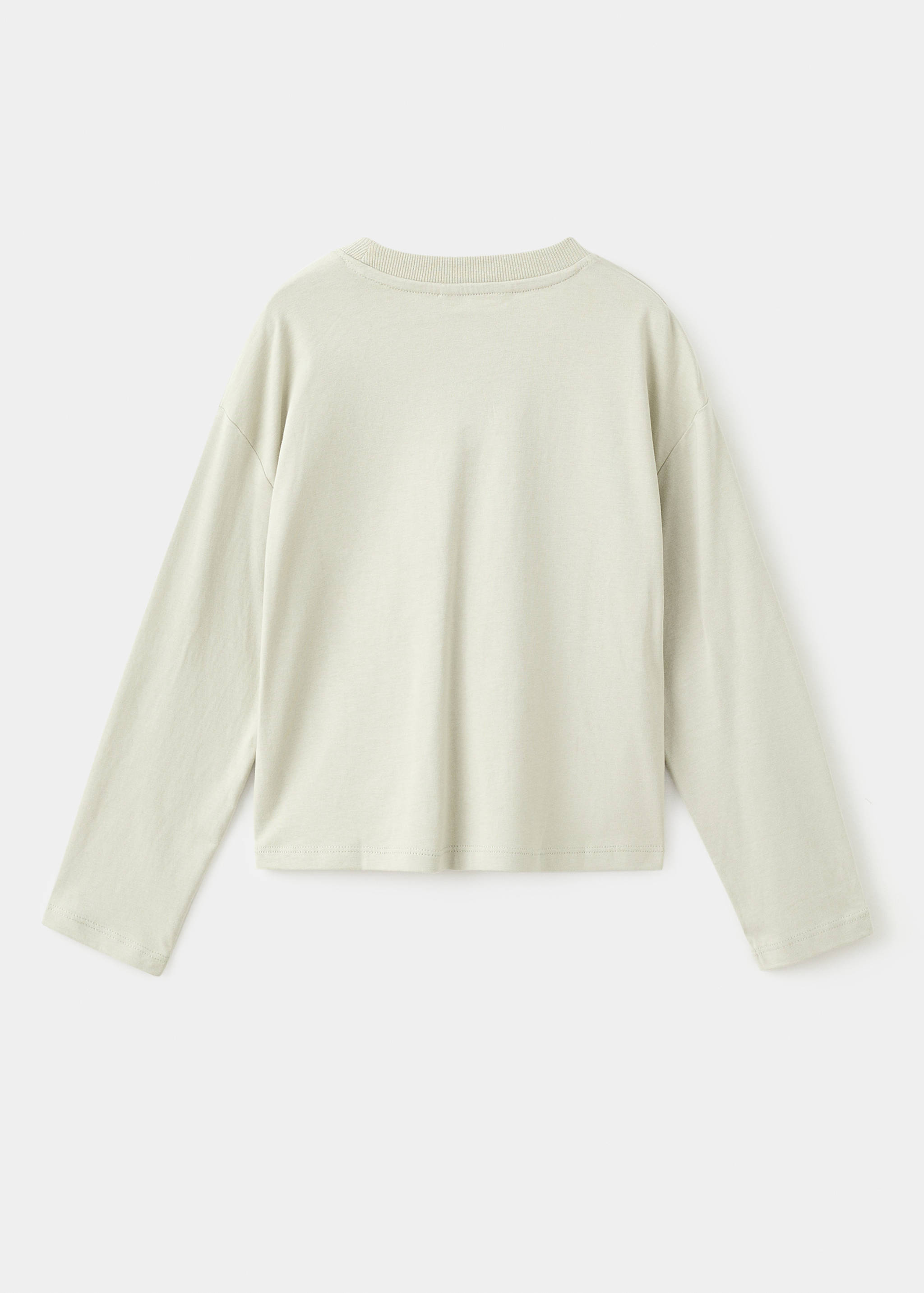 Embroidered cotton T-shirt - Reverse of the article