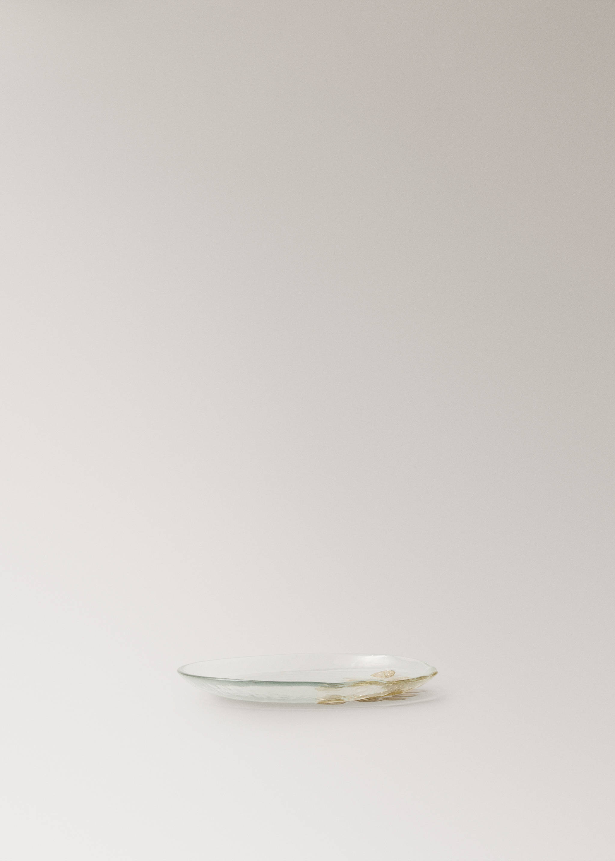 Stakleni desertni tanjur s detaljem eukaliptus - Detalji artikla 2