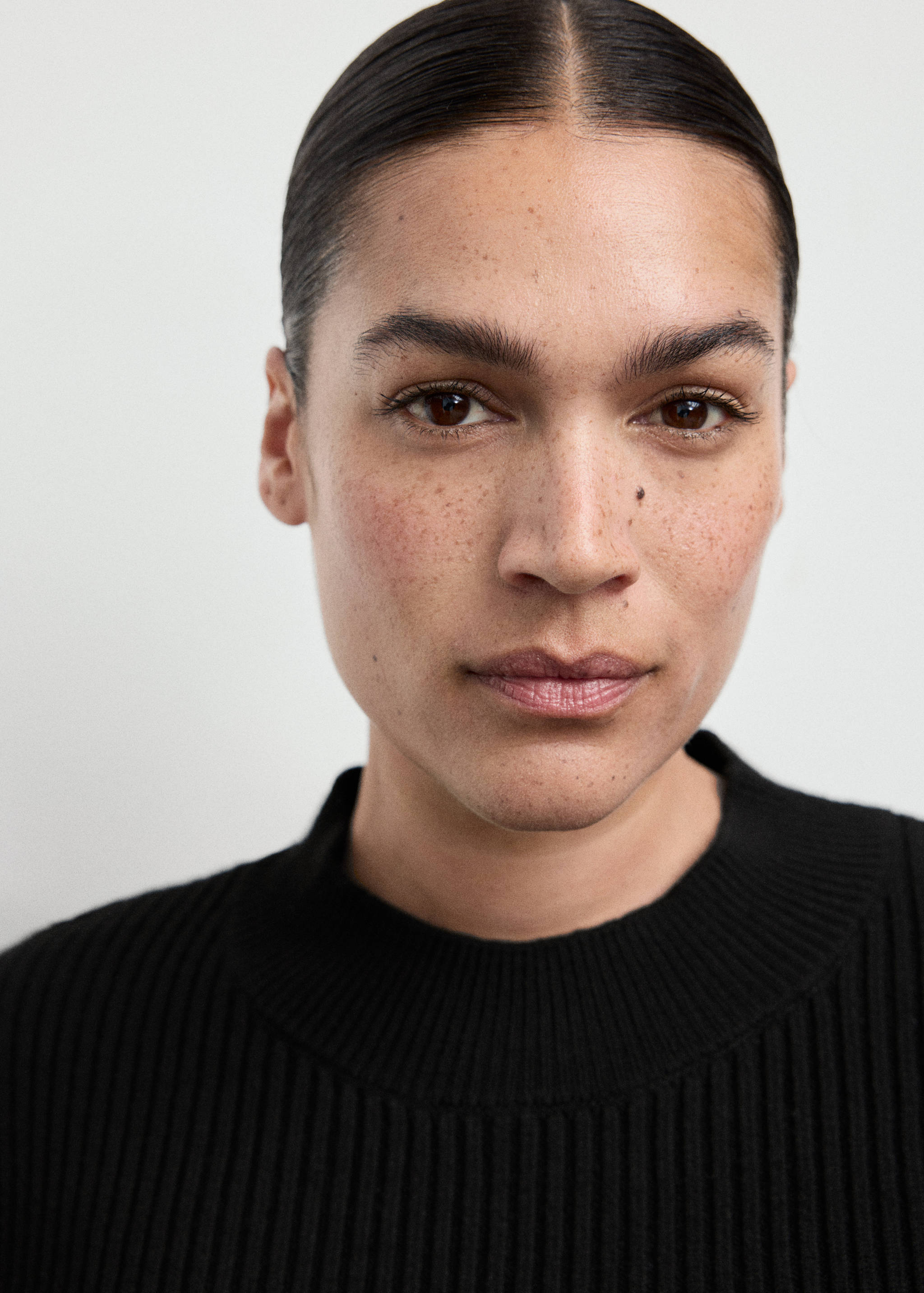 Ribbed peplum sweater - Details of the article 4