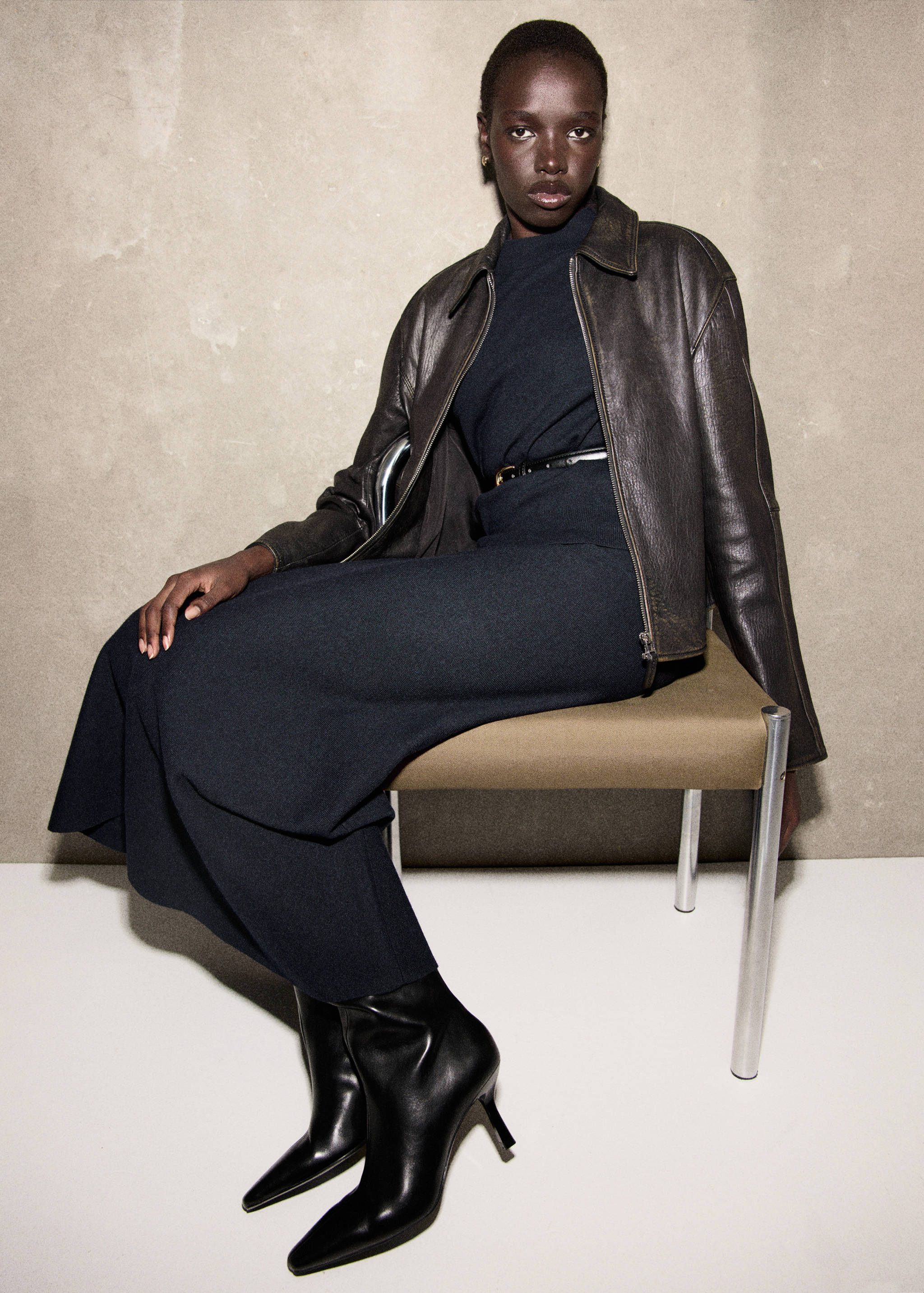 Camisola com mistura de lã e mangas curtas - Pormenor do artigo 2