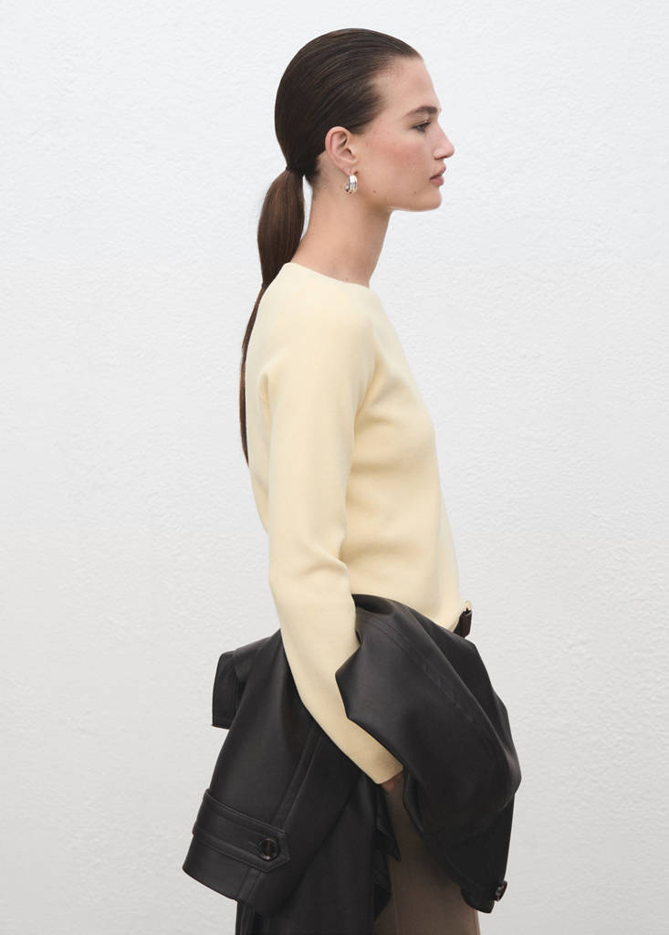 Fine-knit sweater — Vanilla