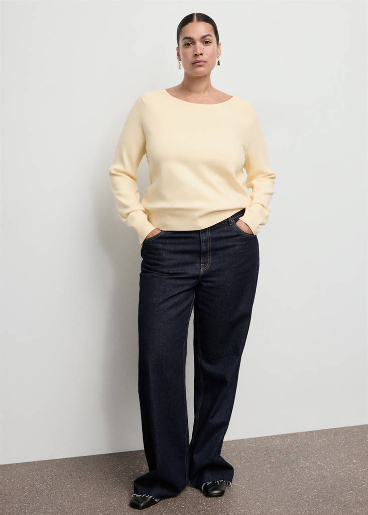 Fine-knit sweater — Vanilla