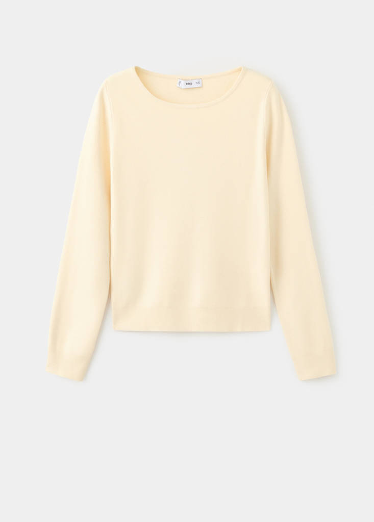 Fine-knit sweater — Vanilla
