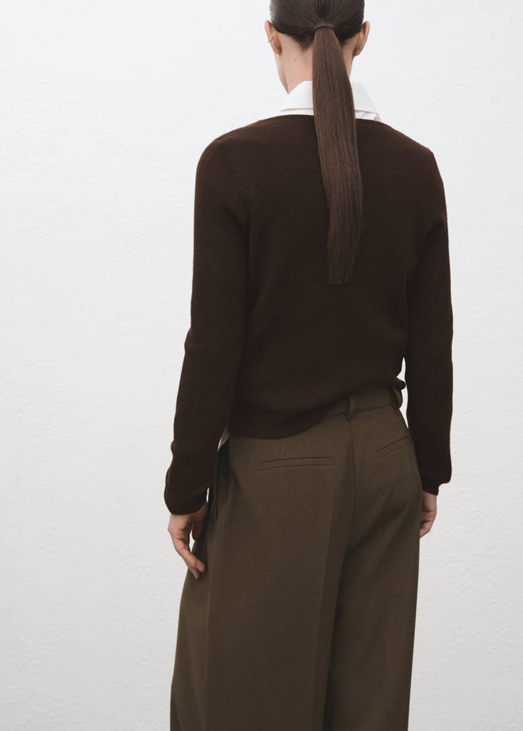 Fine-knit sweater — Chocolate