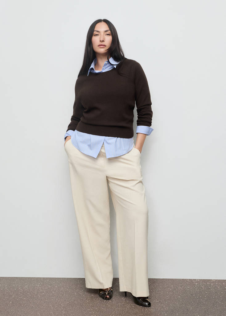 Fine-knit sweater — Chocolate