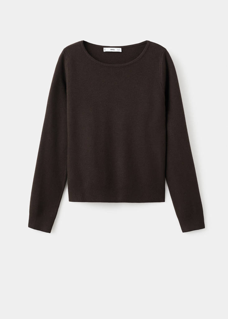 Fine-knit sweater — Chocolate