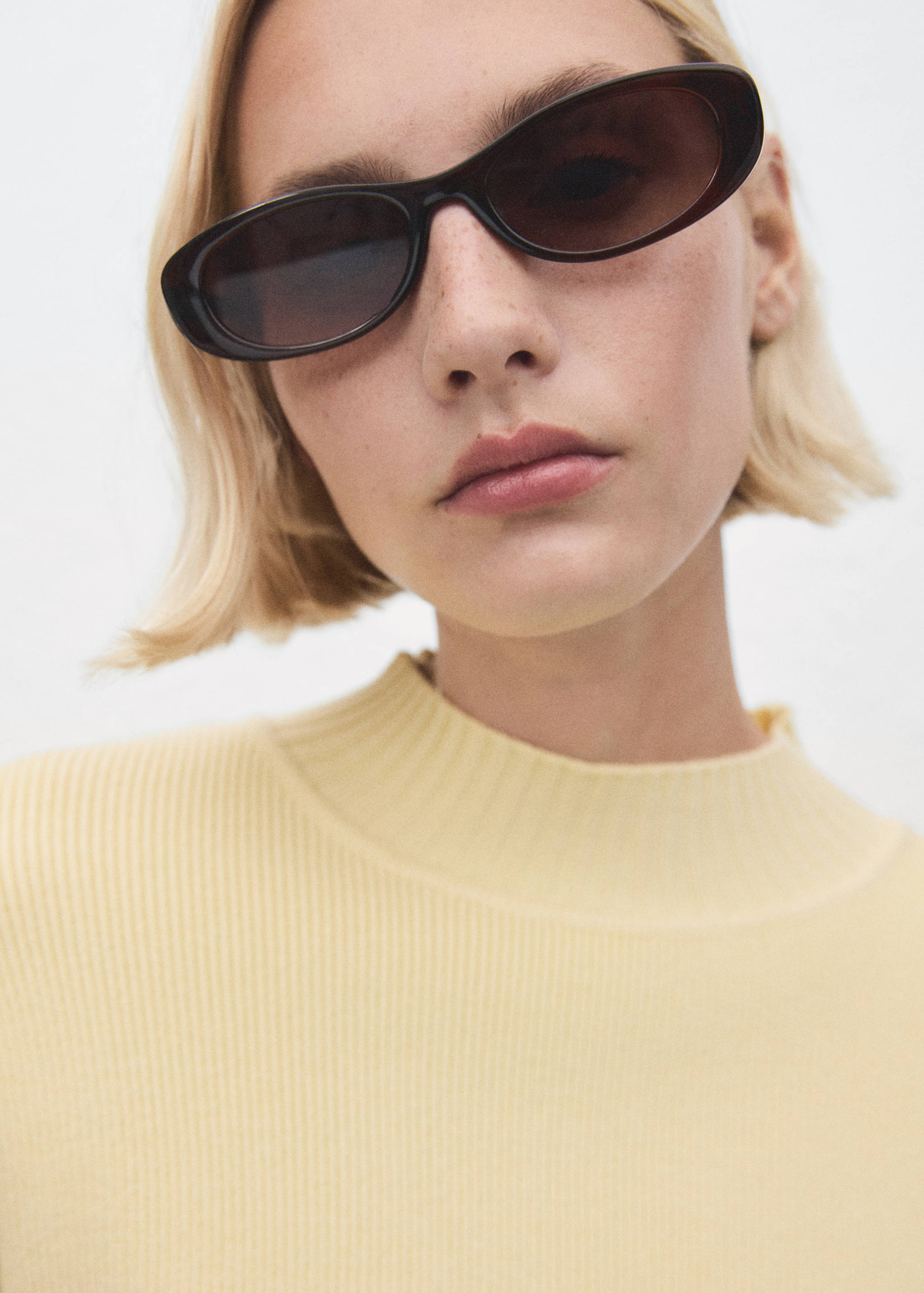 Camisola com gola perkins - Pormenor do artigo 1