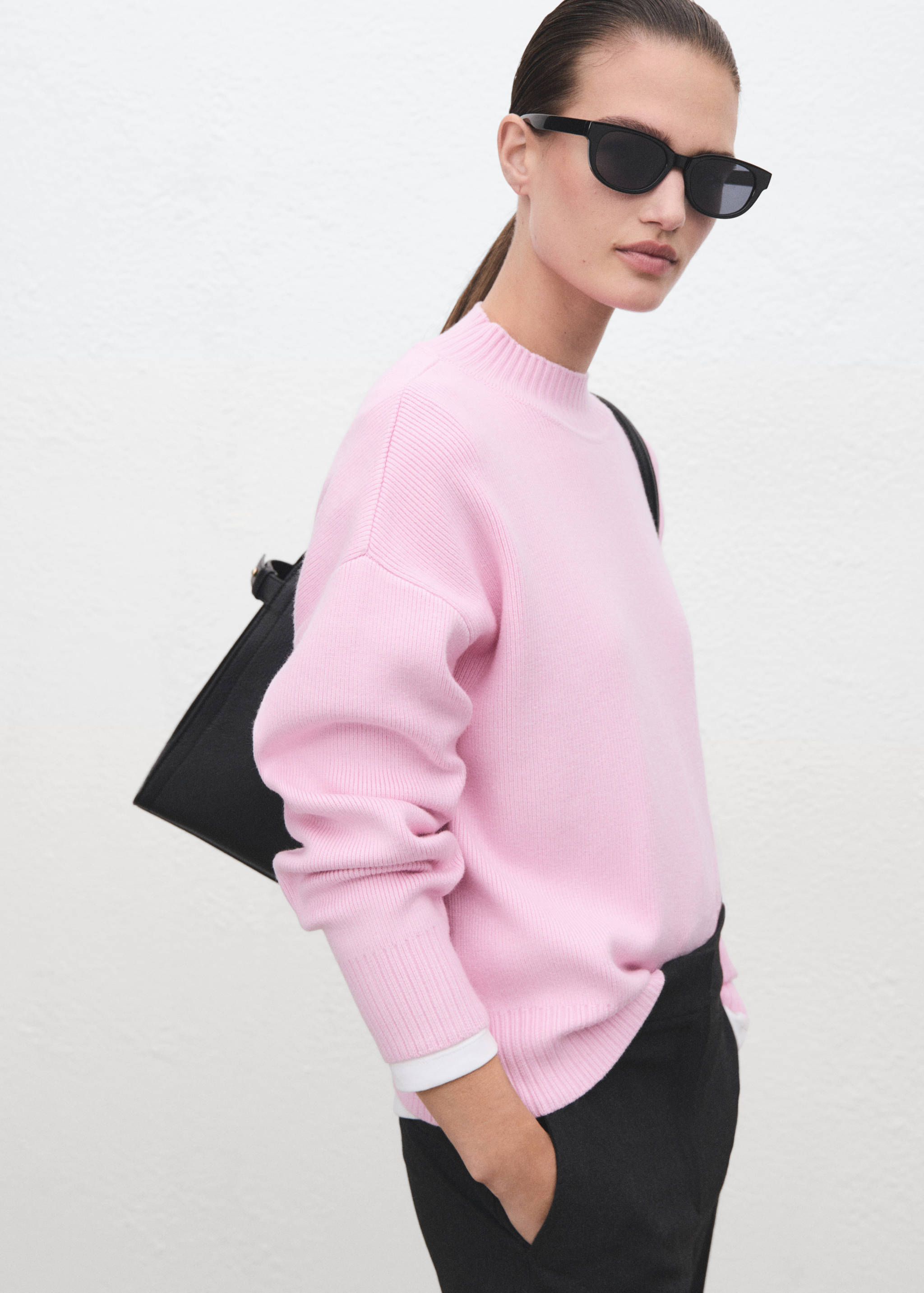 High collar sweater - Medium plane