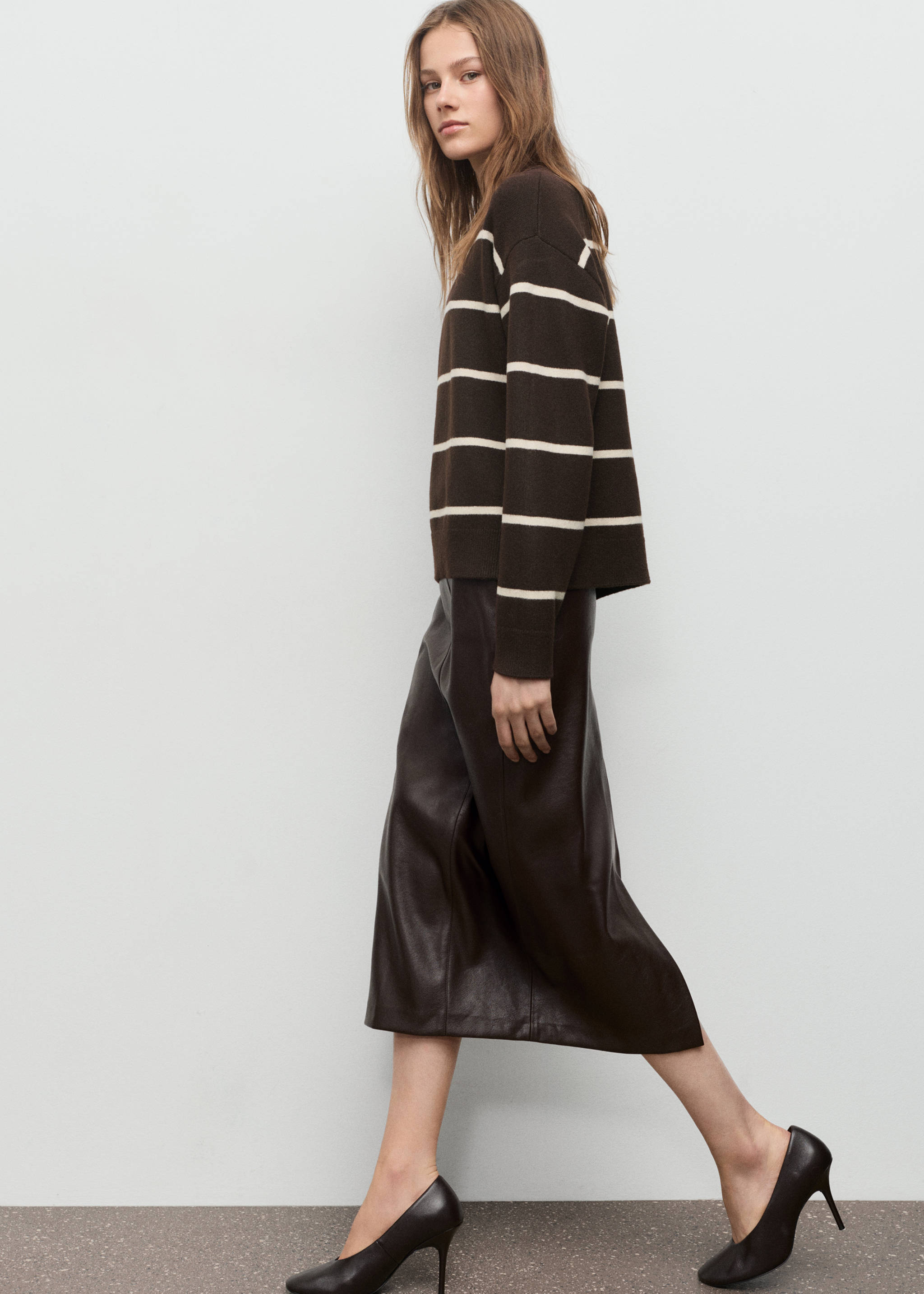 Knit striped sweater - Details of the article 2