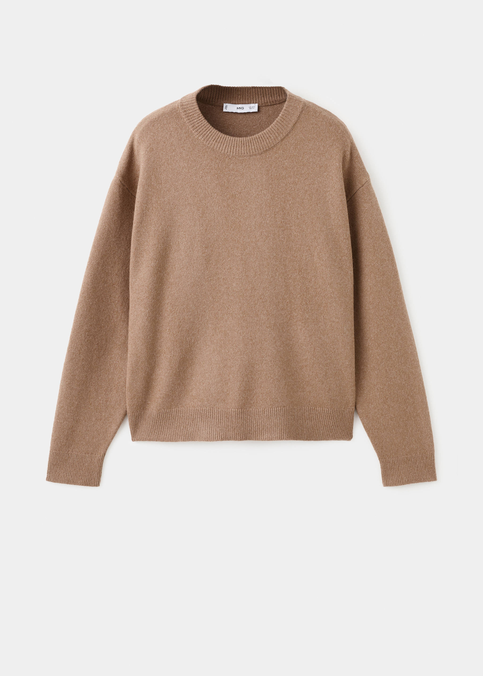 Round-neck knitted sweater - Article without model
