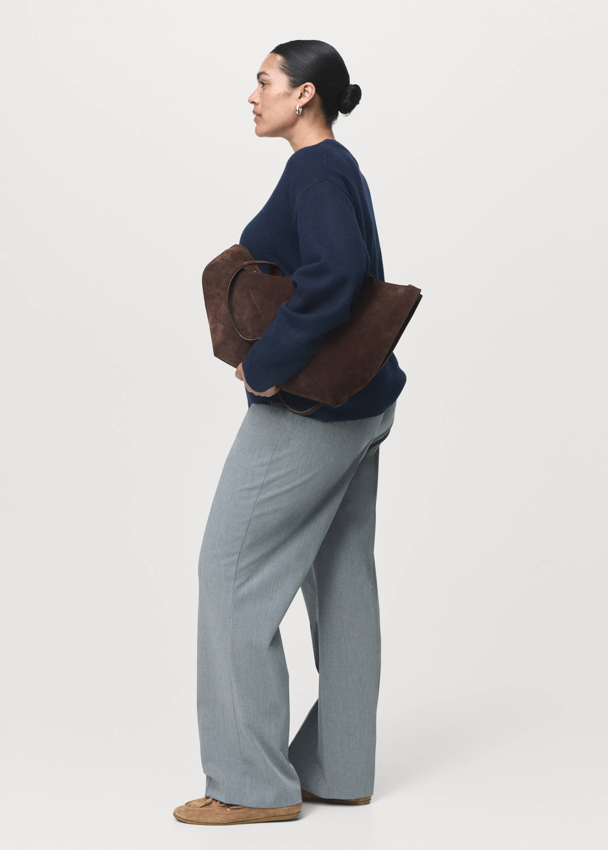 Round-neck knitted sweater - Details of the article 3