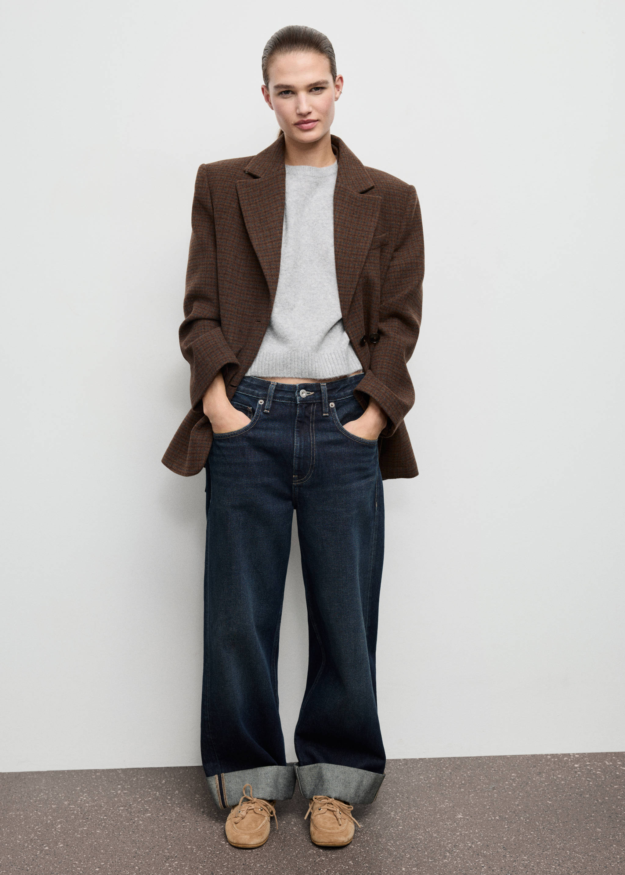 Pletený svetr s krátkým rukávem - Celkový náhled