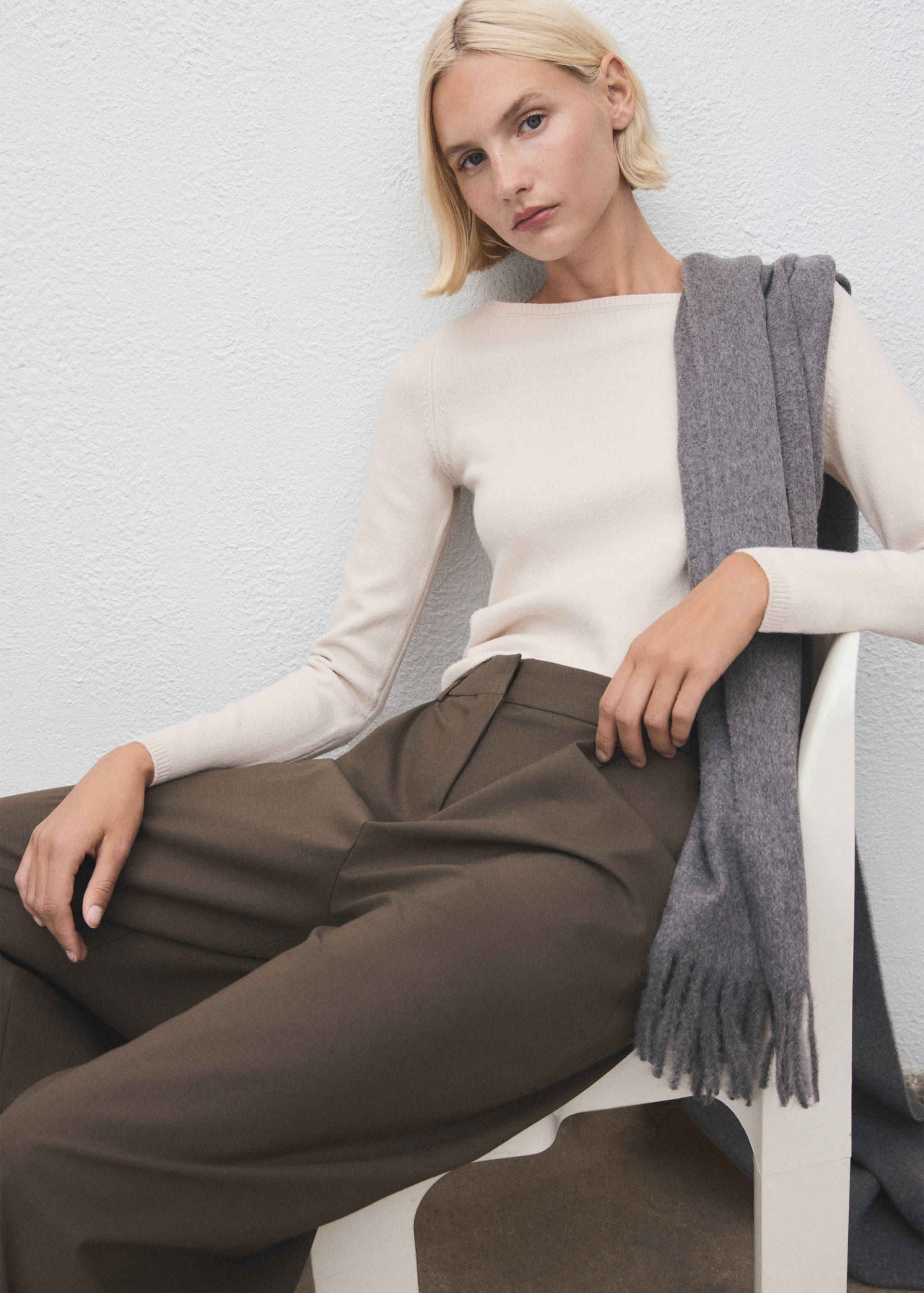 Boat neck sweater - Details of the article 2