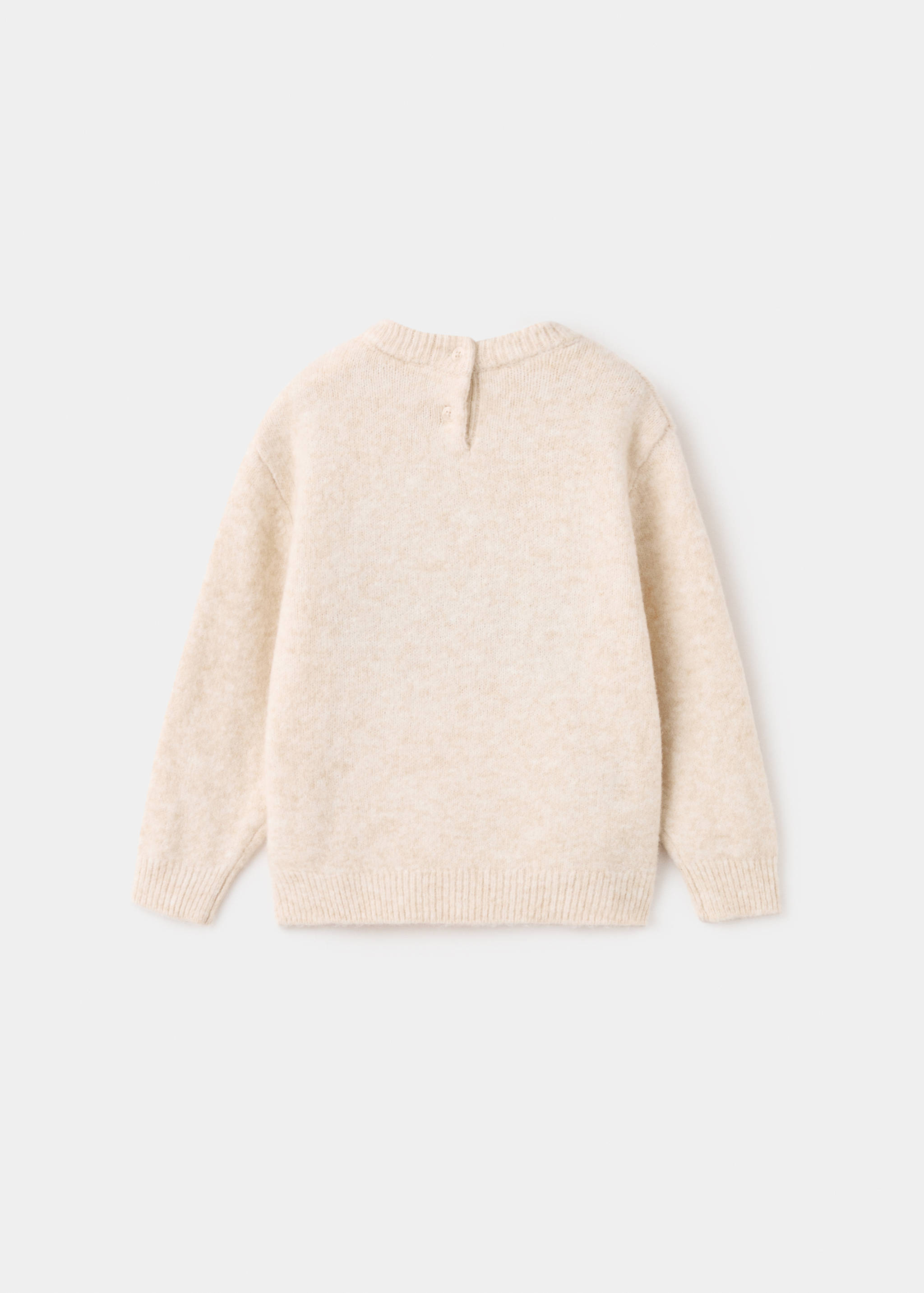 Knit embroidered sweater - Reverse of the article