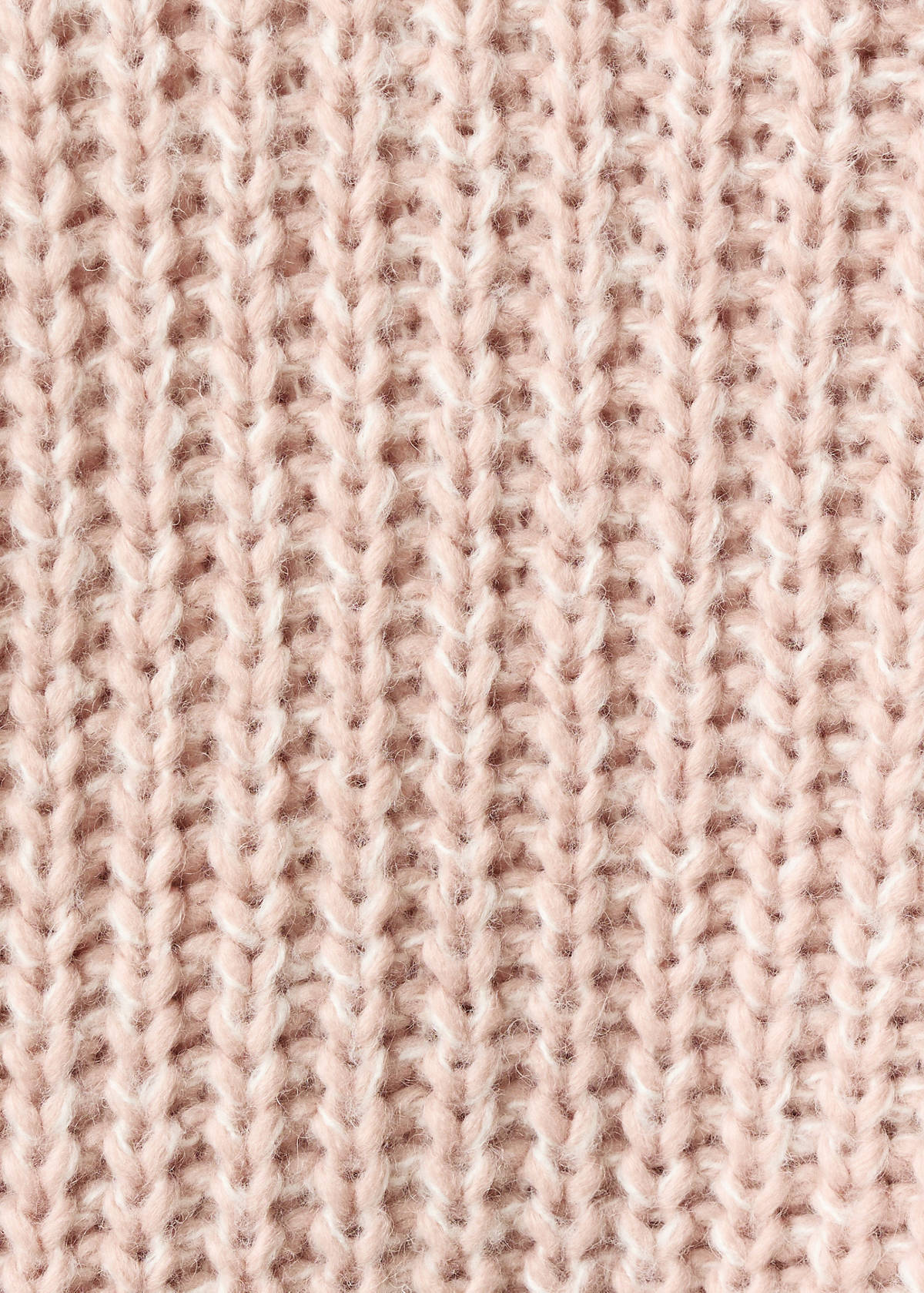Turtleneck knit sweater — Pale Pink