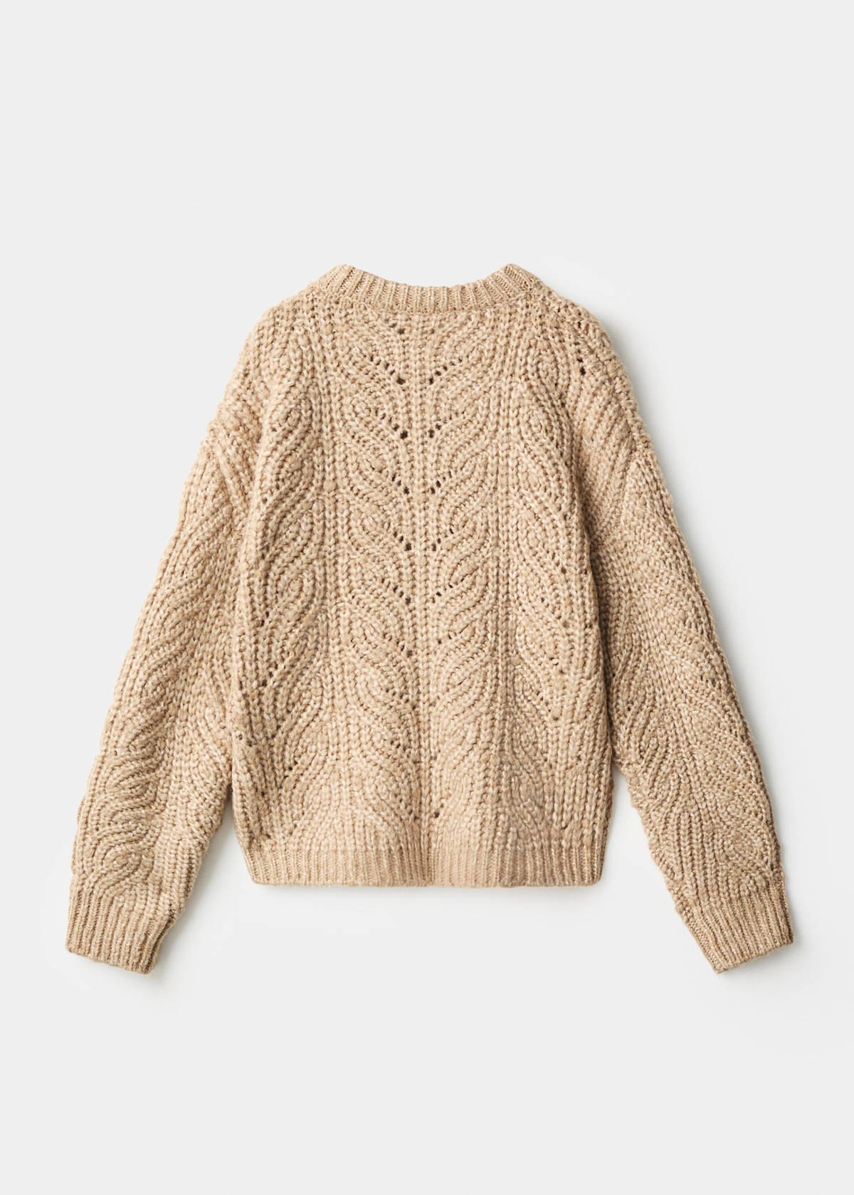 Chunky-knit sweater — Medium Brown