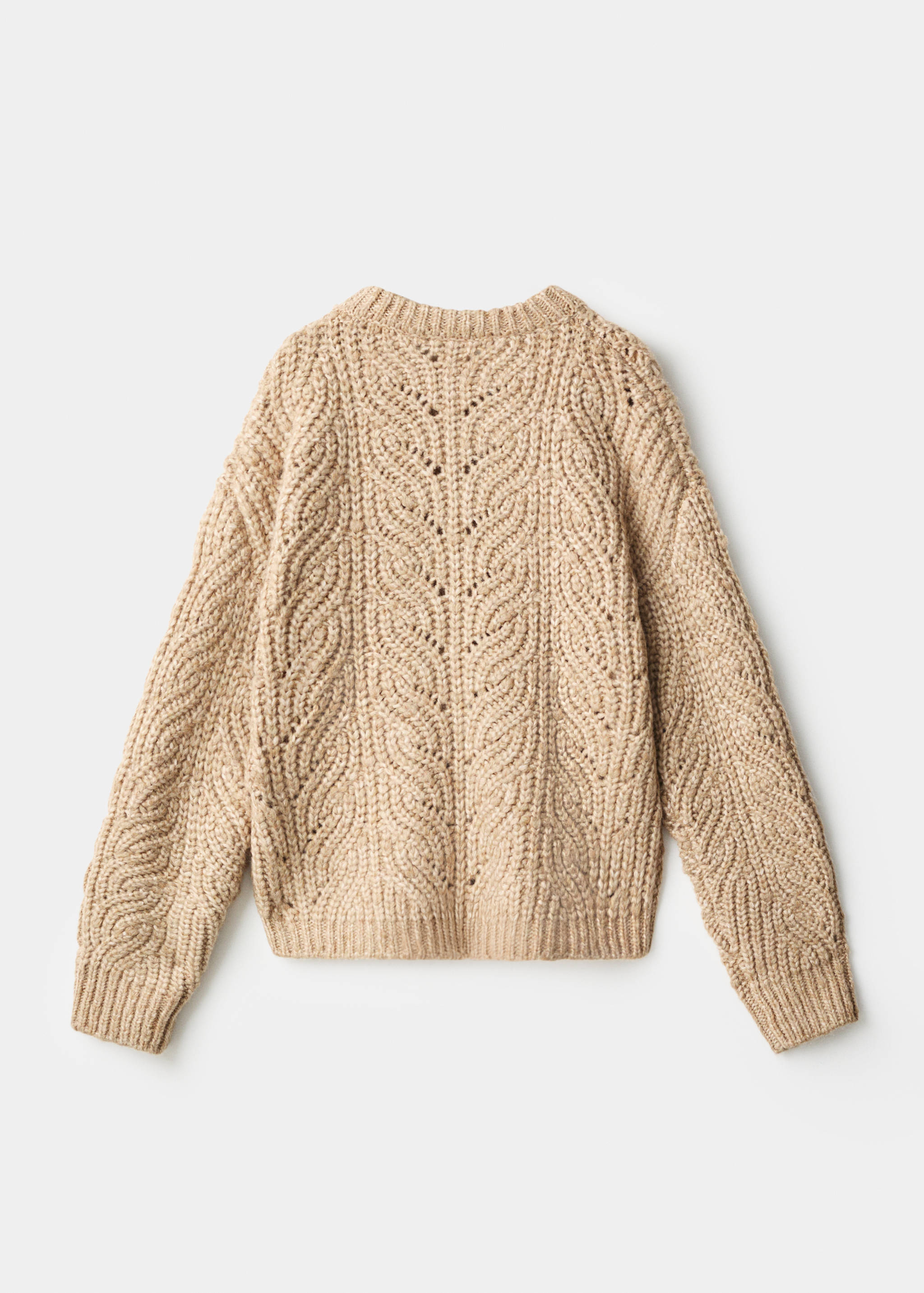 Chunky-knit sweater - Reverse of the article