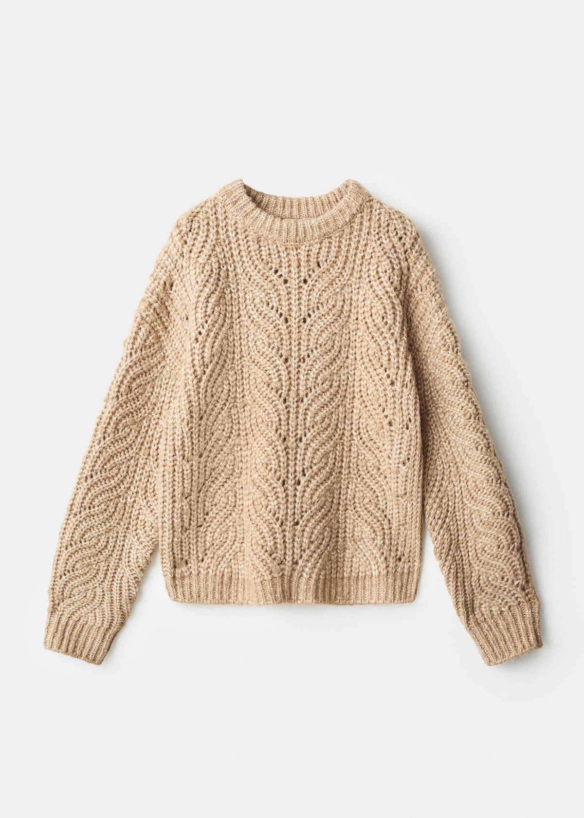 Chunky-knit sweater — Medium Brown